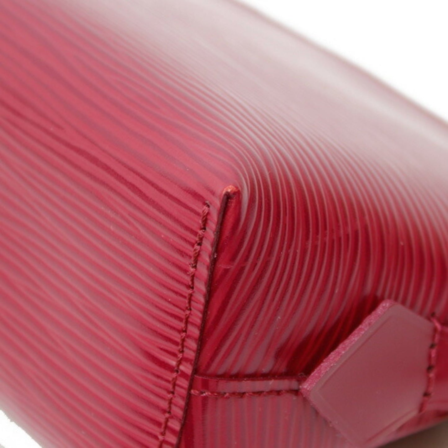 LOUIS VUITTON Epi Pochette Tick Leather Fuchsia Engine Makeup Pouch Louis Vuitton Women's Men's