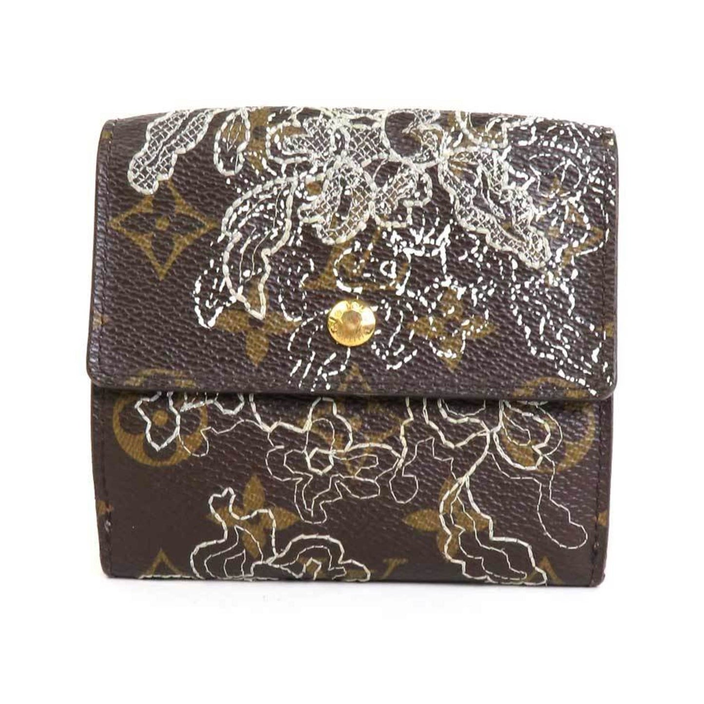 LOUIS VUITTON Bifold Wallet Monogram Dantell/Monogram Dantell Argent Unisex M95396 h29483a