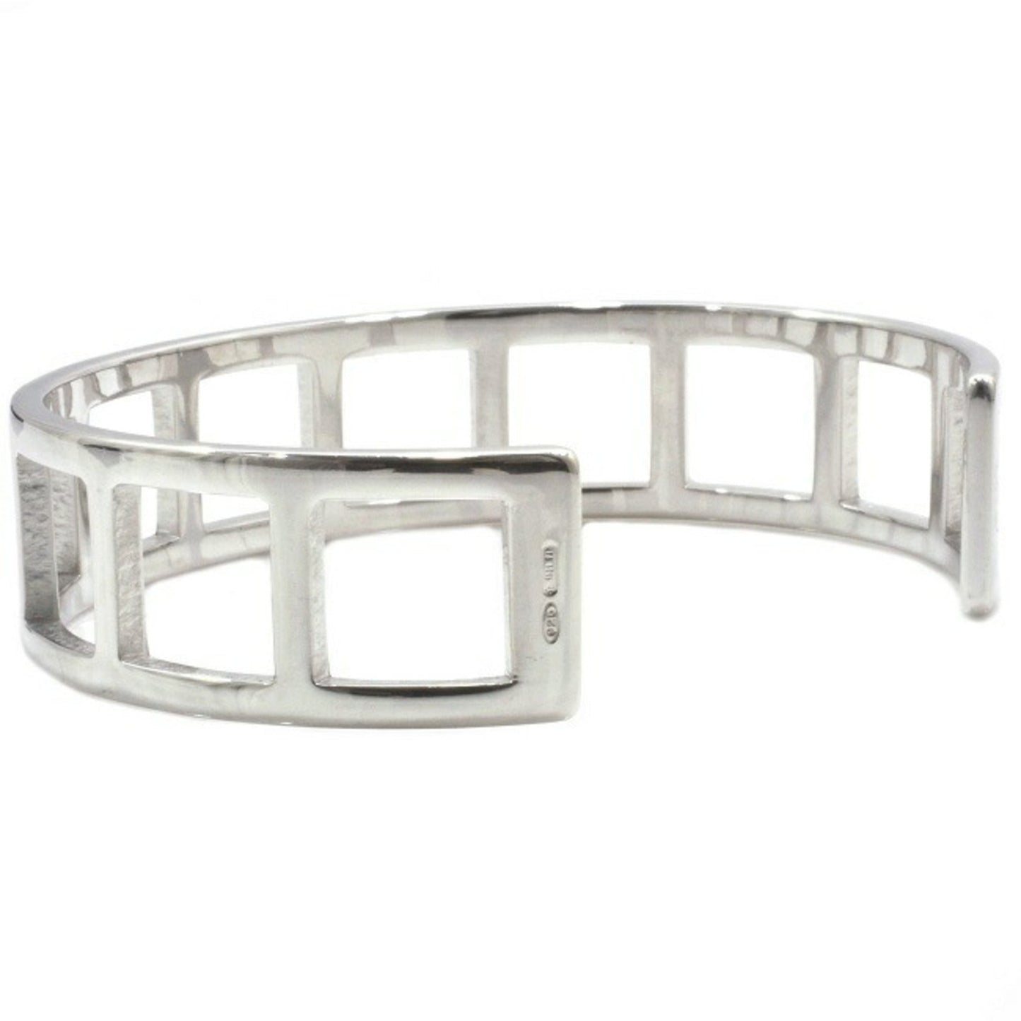 Gucci Bangle Silver Ag 925 GUCCI Bracelet Square Breath Unisex