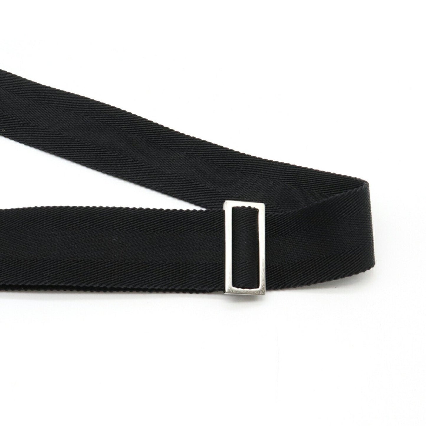 Gucci GG Nylon Waist Bag Pouch Body Leather Black 336672