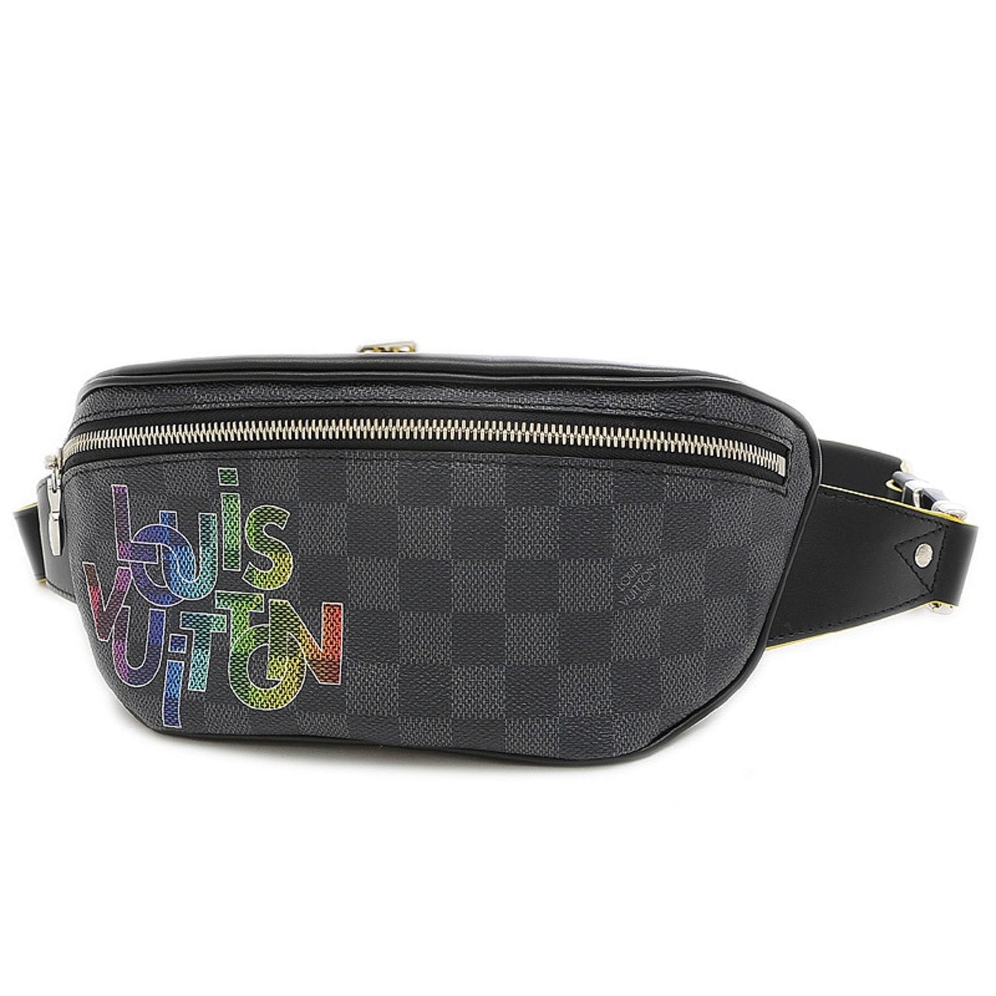 Louis Vuitton Damier Graphite Bum Bag Logo Print Body N40276 Men's