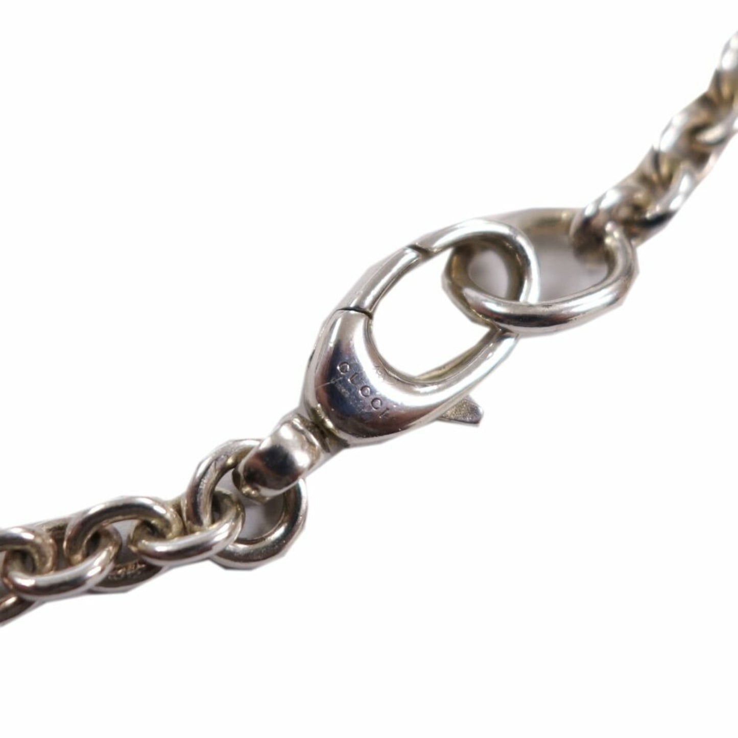 Gucci necklace interlocking silver 925 men's