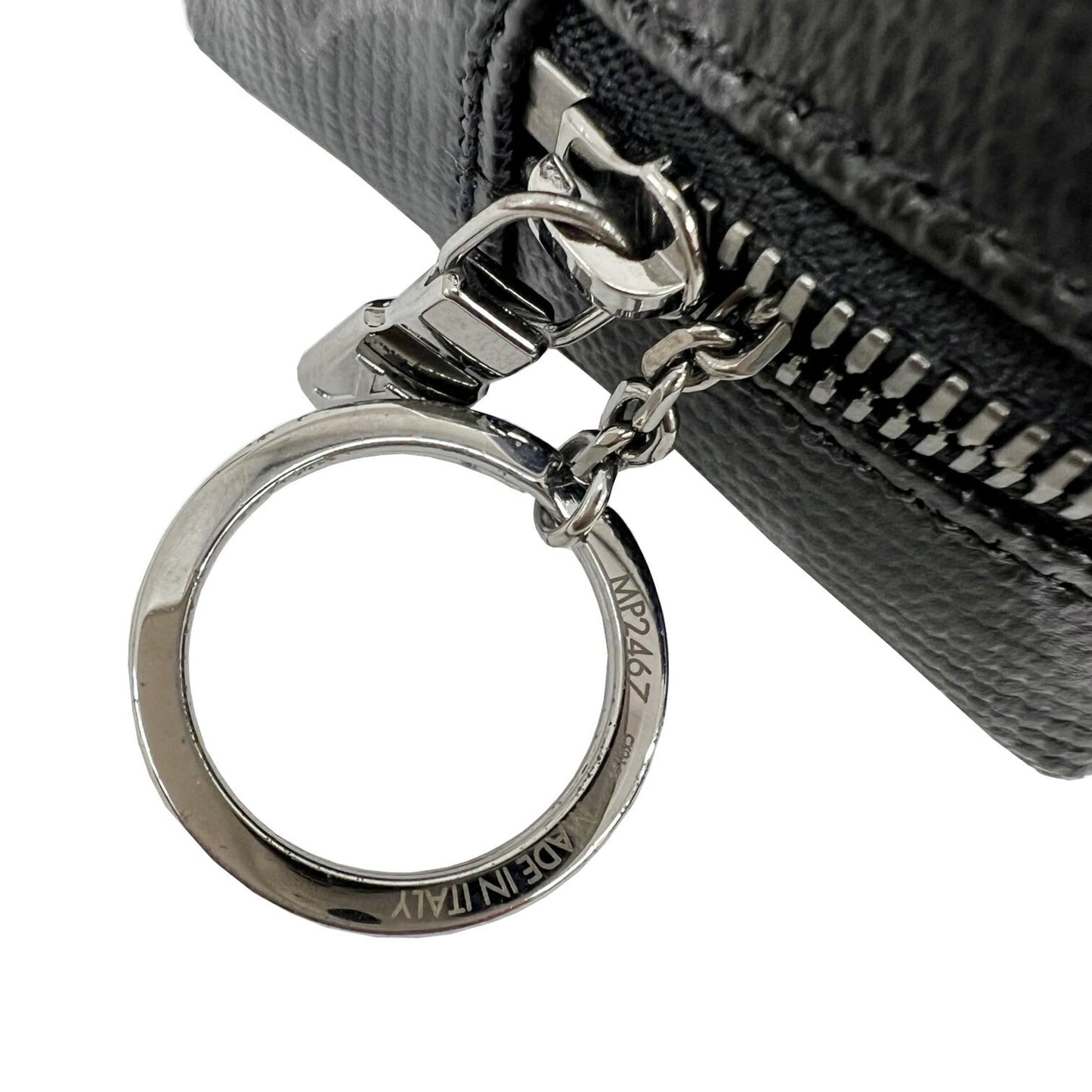 LOUIS VUITTON Bijoux Sack Square Pouch MP2467 Shiny Monogram Eclipse Rainbow Key Ring Bag Charm Belt Waist Men's