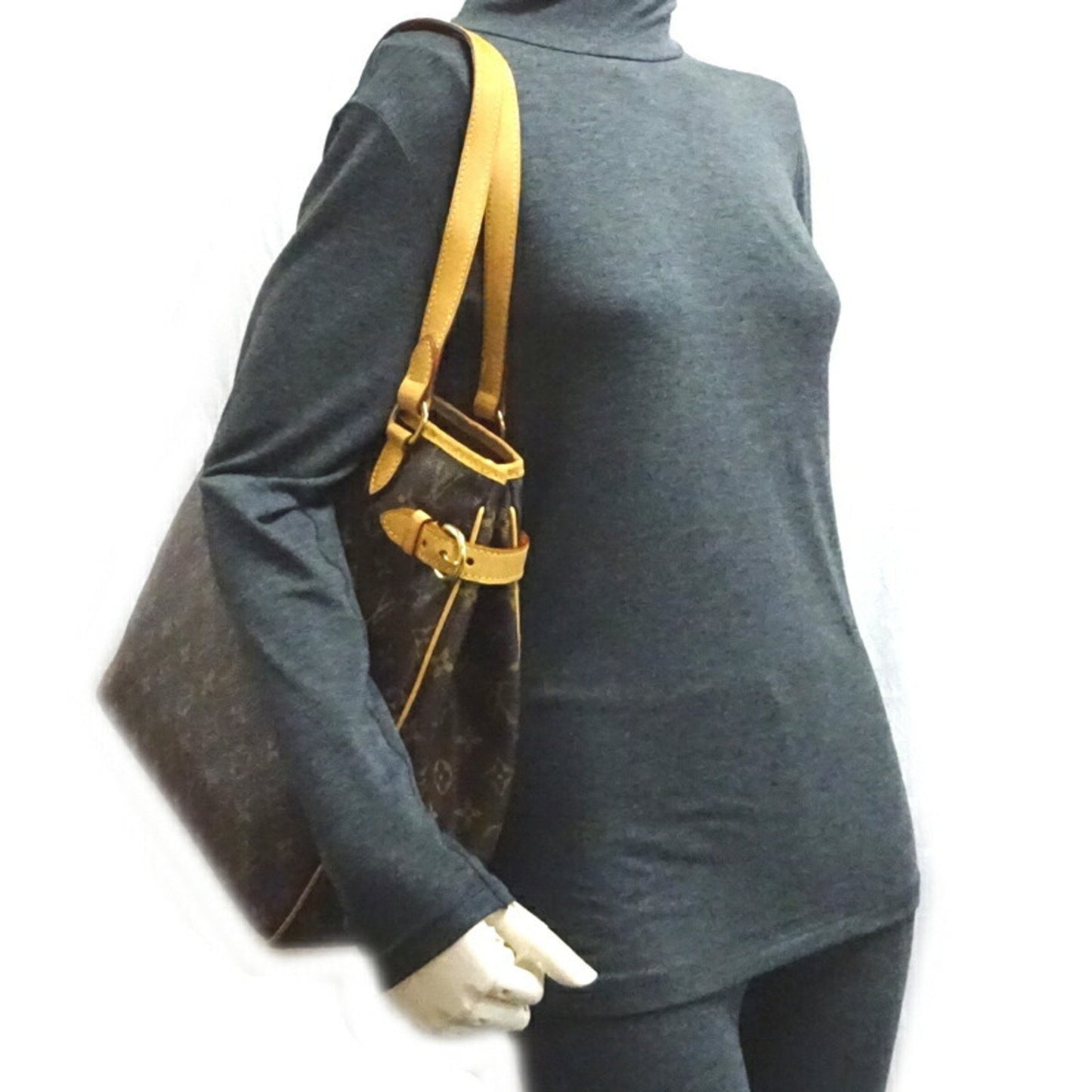 Louis Vuitton Batignolles Vertical Women's Shoulder Bag M51153 Monogram Brown