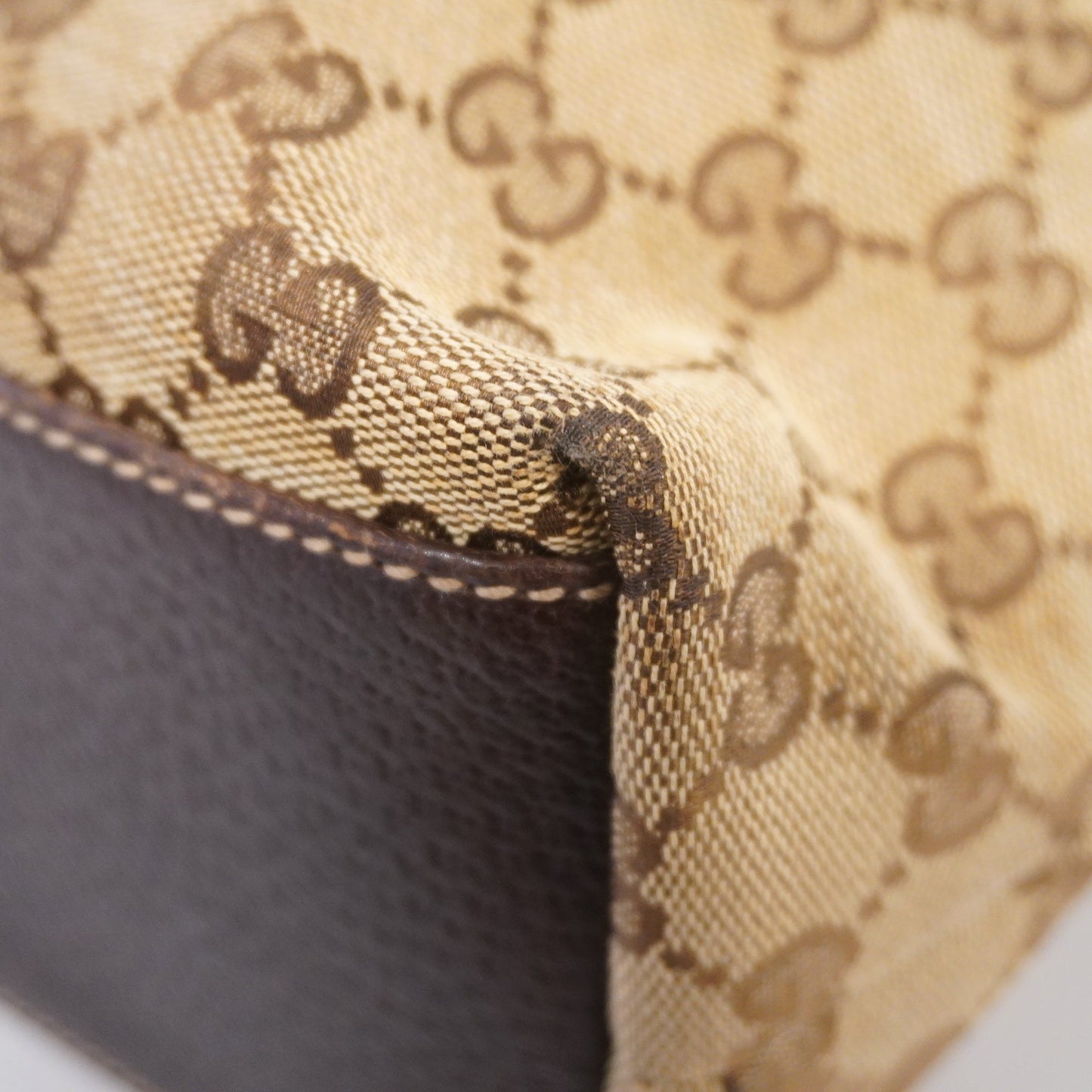 Gucci  153361 Women's GG Canvas Tote Bag Beige,Brown