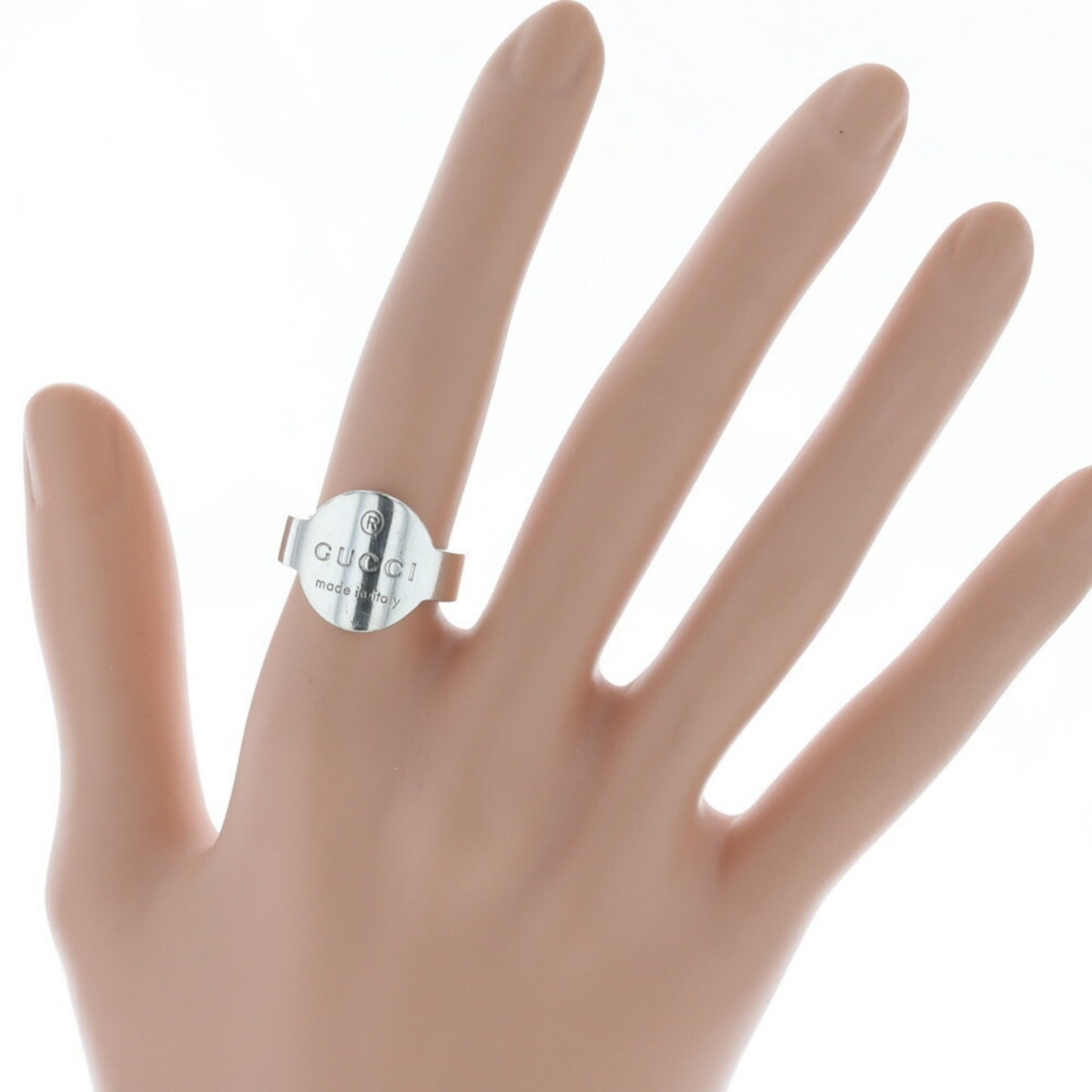 Gucci Ring Plate Silver 925 Upper No. 11 Lower 12 Ladies GUCCI