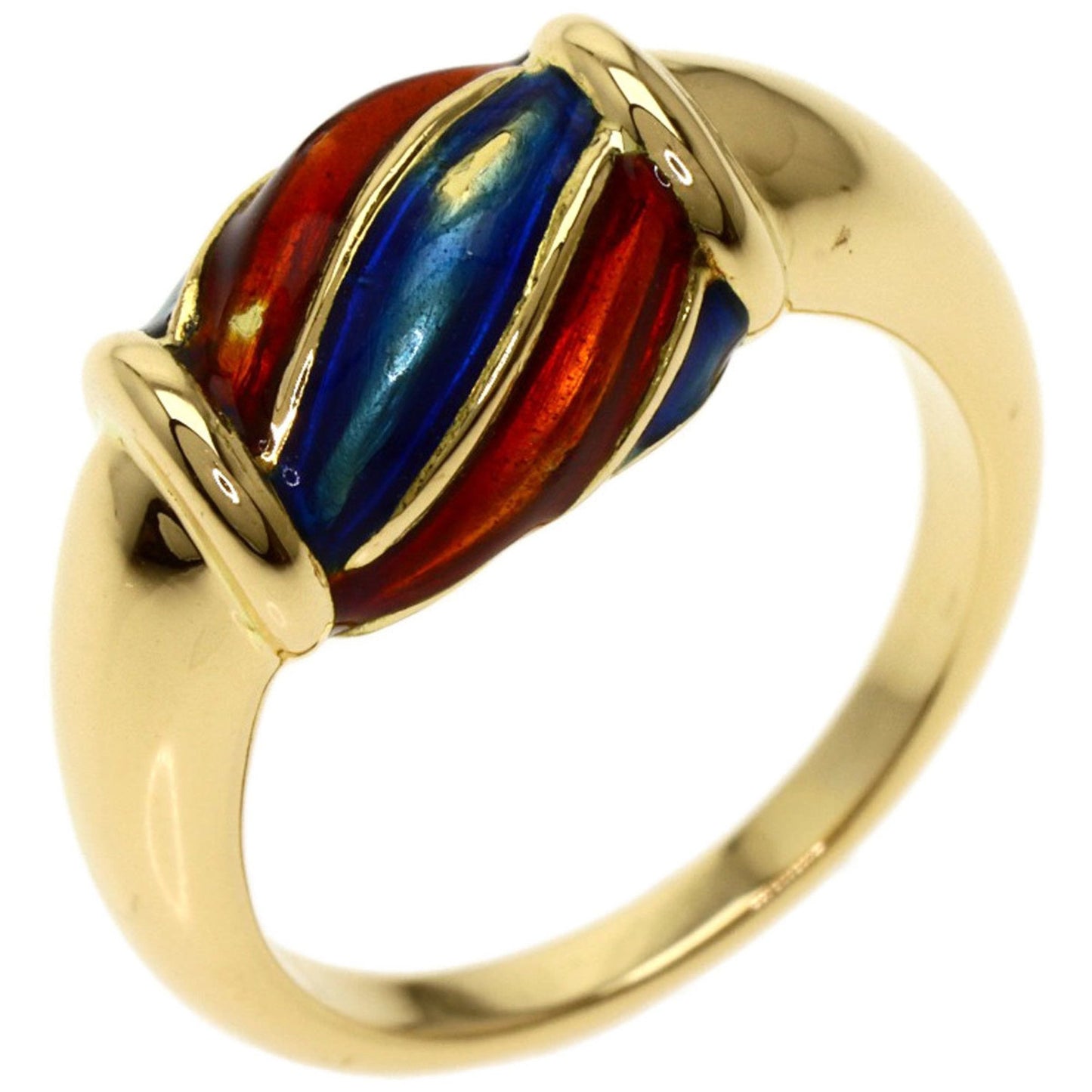 Gucci Enamel Ring K18 Yellow Gold Ladies Gucci