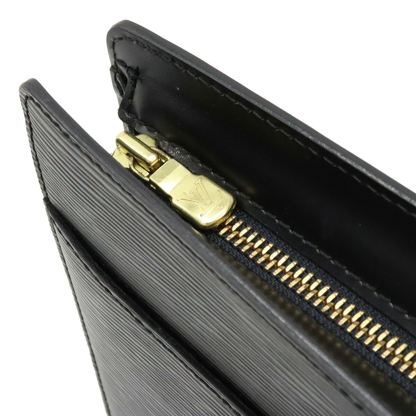 LOUIS VUITTON Epi Pochette Homme Second Bag Clutch Noir Black M52522