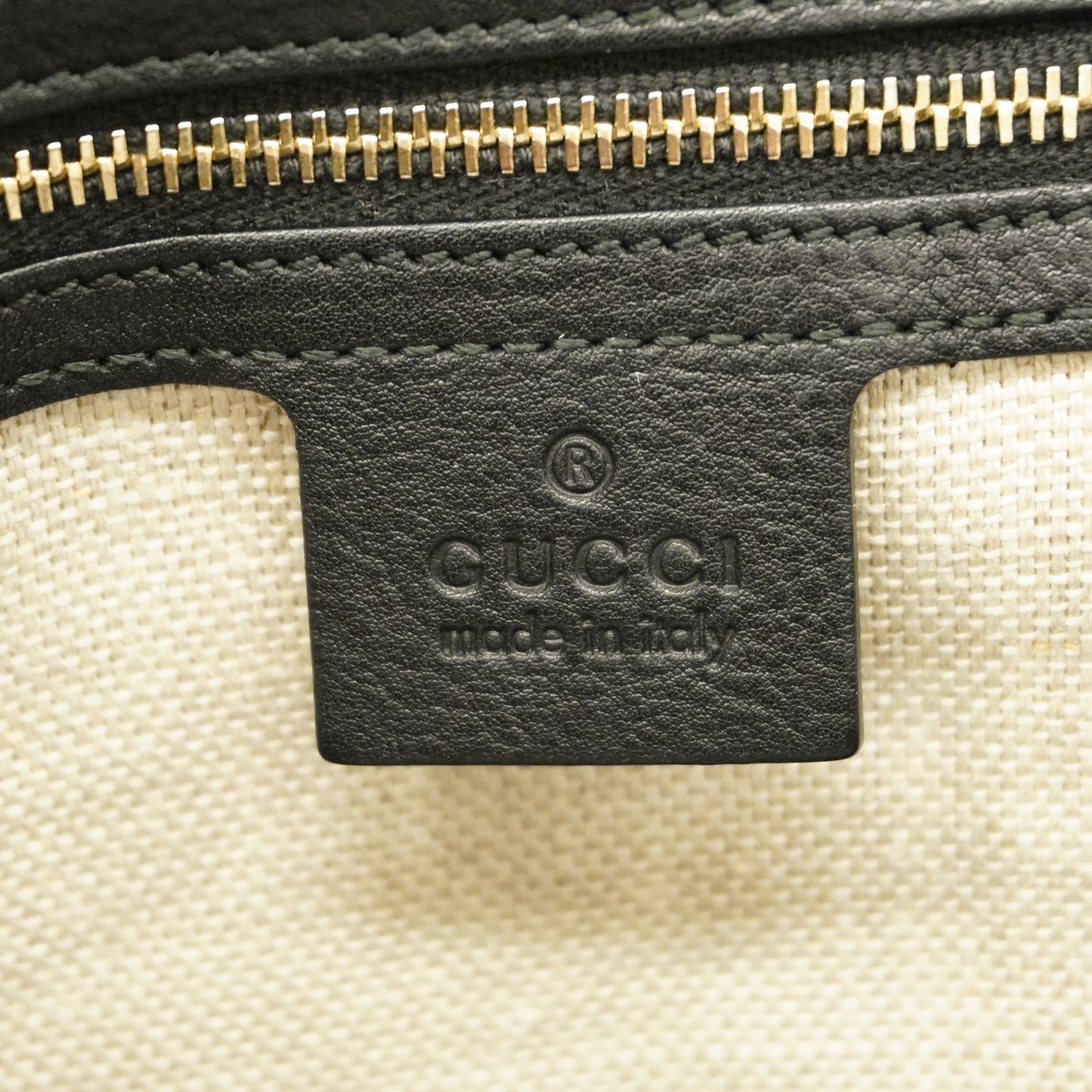 Gucci  Marrakech 257029 Women's Leather Shoulder Bag Black
