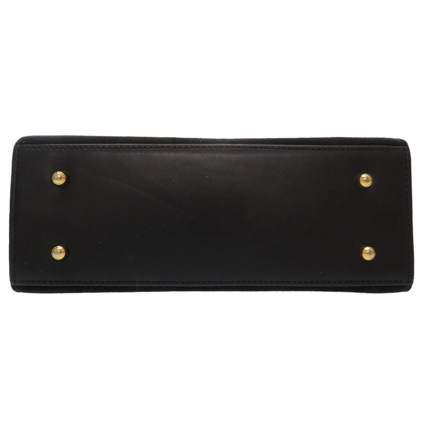 Gucci Lady Rock Suede Black Gold Hardware 000 110 0211 2WAY Handbag Bag 0057