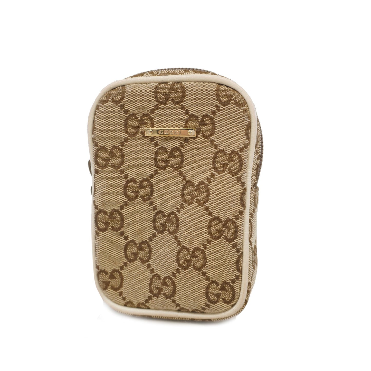 Gucci Pouch 548393 Women's GG Canvas Pouch Beige