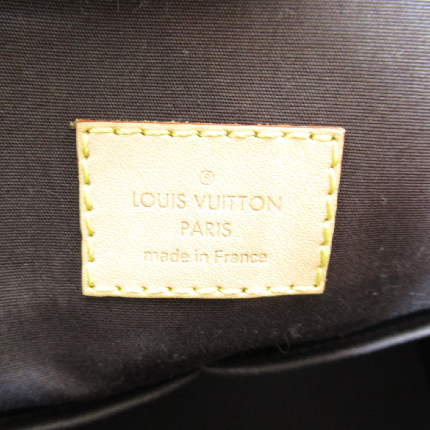 LOUIS VUITTON Avalon Zip Shoulder Bag Brown Amarrant enamel M91594