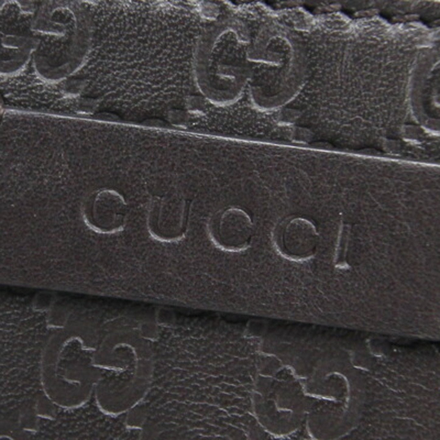 GUCCI Coin Case Micro sima 449896 Brown Leather Purse Holder Wallet Men Women