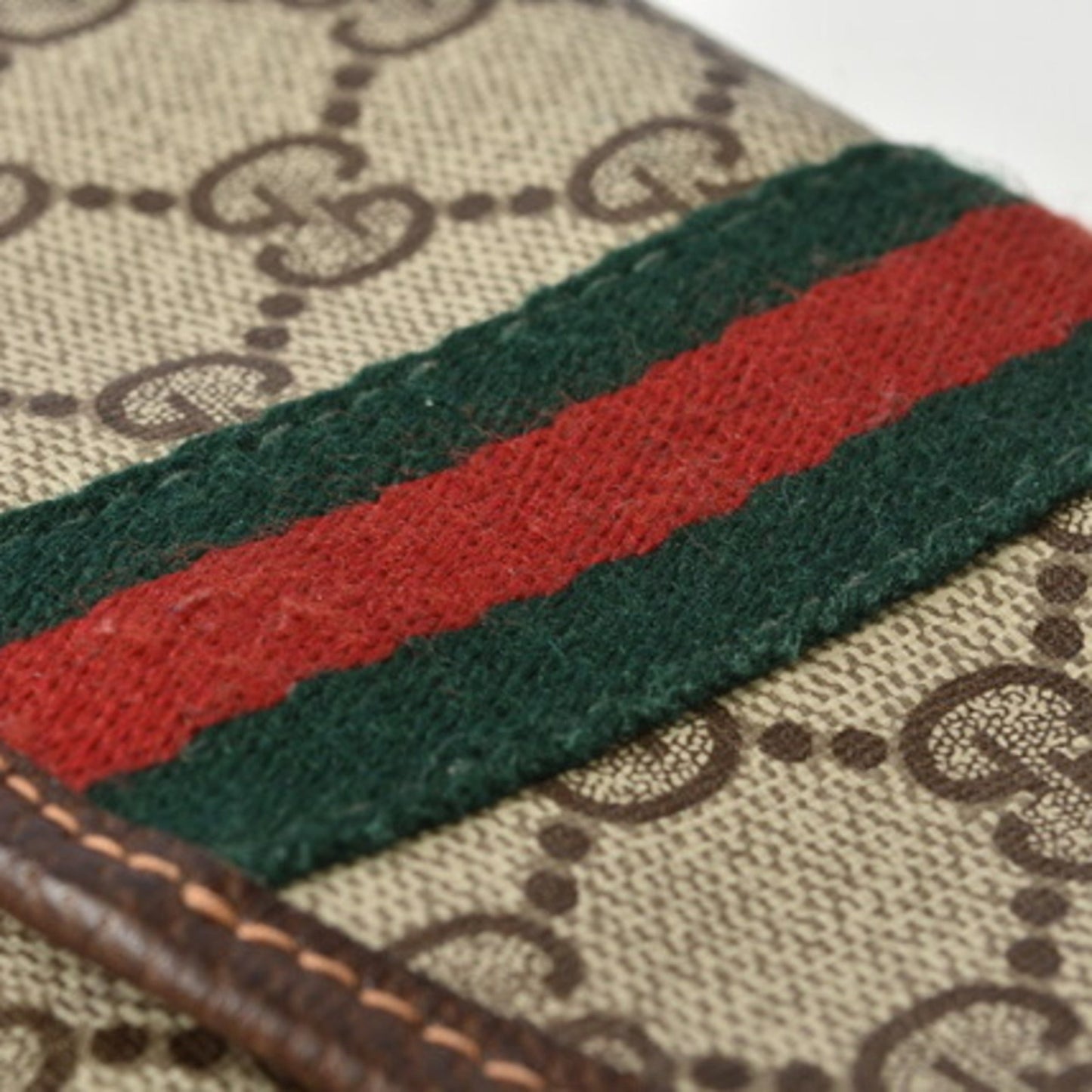 Gucci Clutch Pouch/Multi Pouch GUCCI GG Supreme Brown/Beige Webline