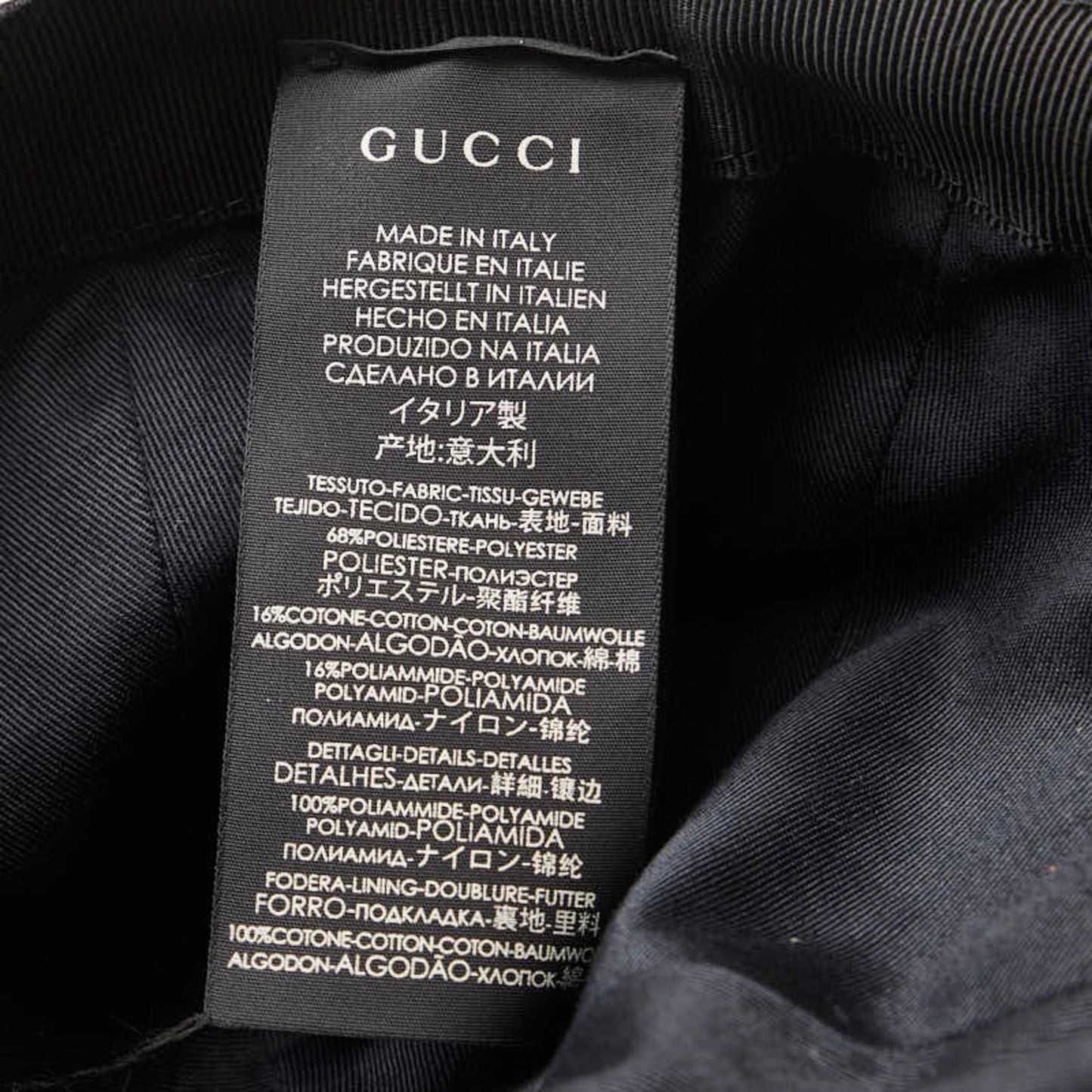 GUCCI Original GG Canvas Sherry Line Cap Baseball 200035 Black Women's