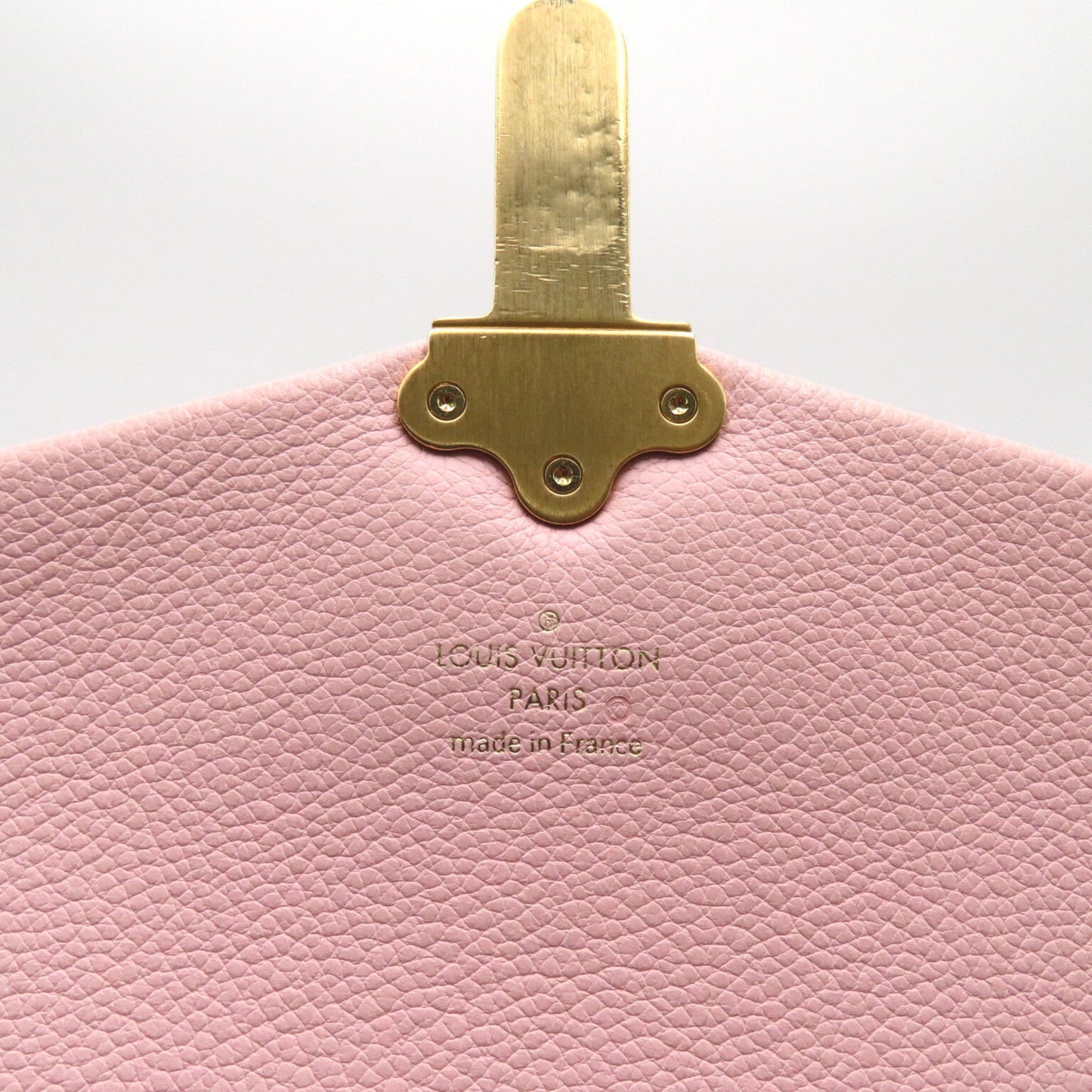 LOUIS VUITTON Brown Pink Magnolia Damier PVC coated canvas leather N44244