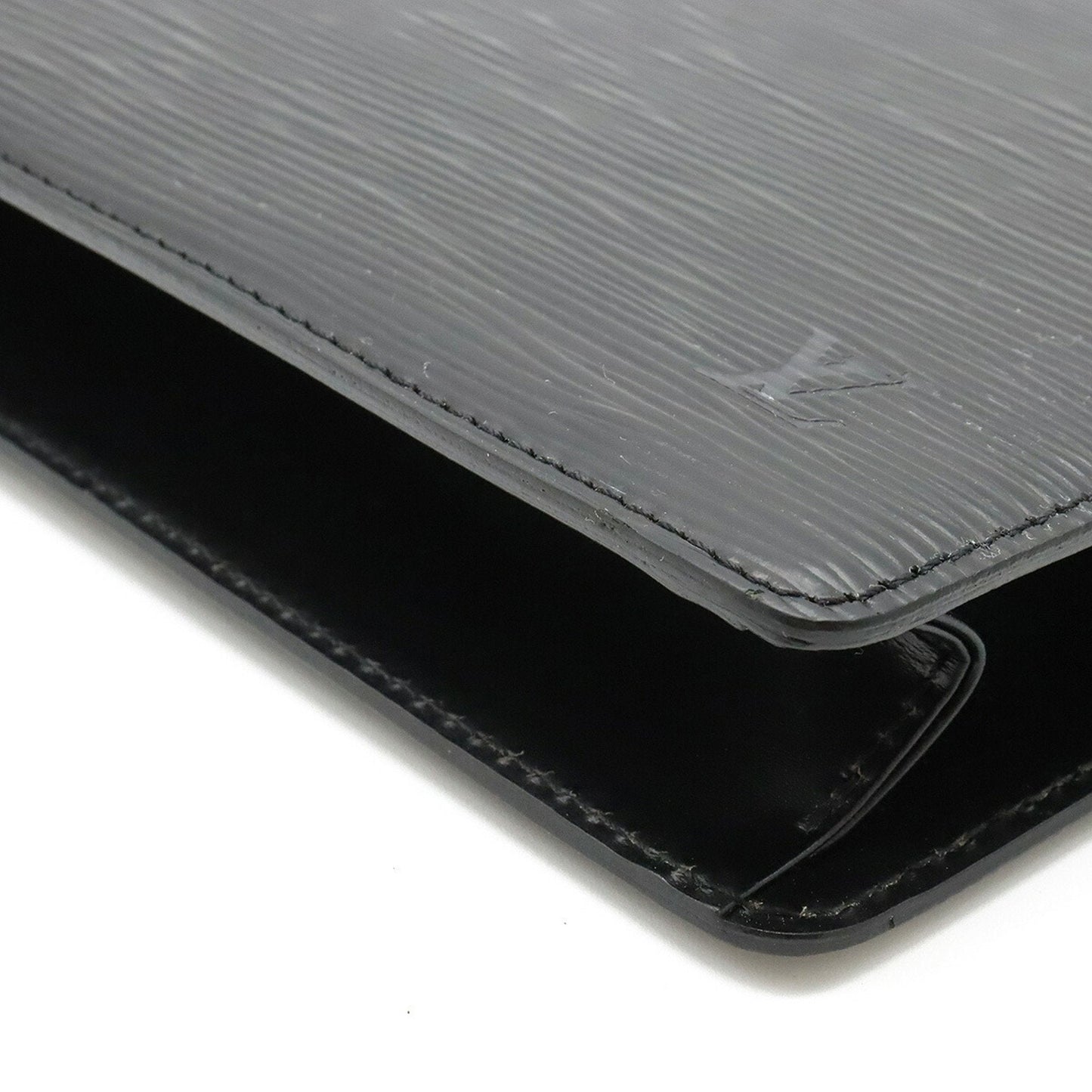 LOUIS VUITTON Epi Pochette Homme Second Bag Clutch Noir Black M52522