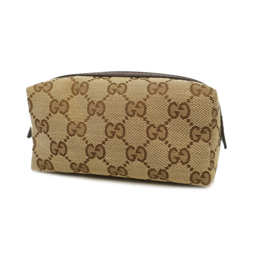 Gucci GG Canvas Pouch 29596 Women's Pouch Beige,Brown