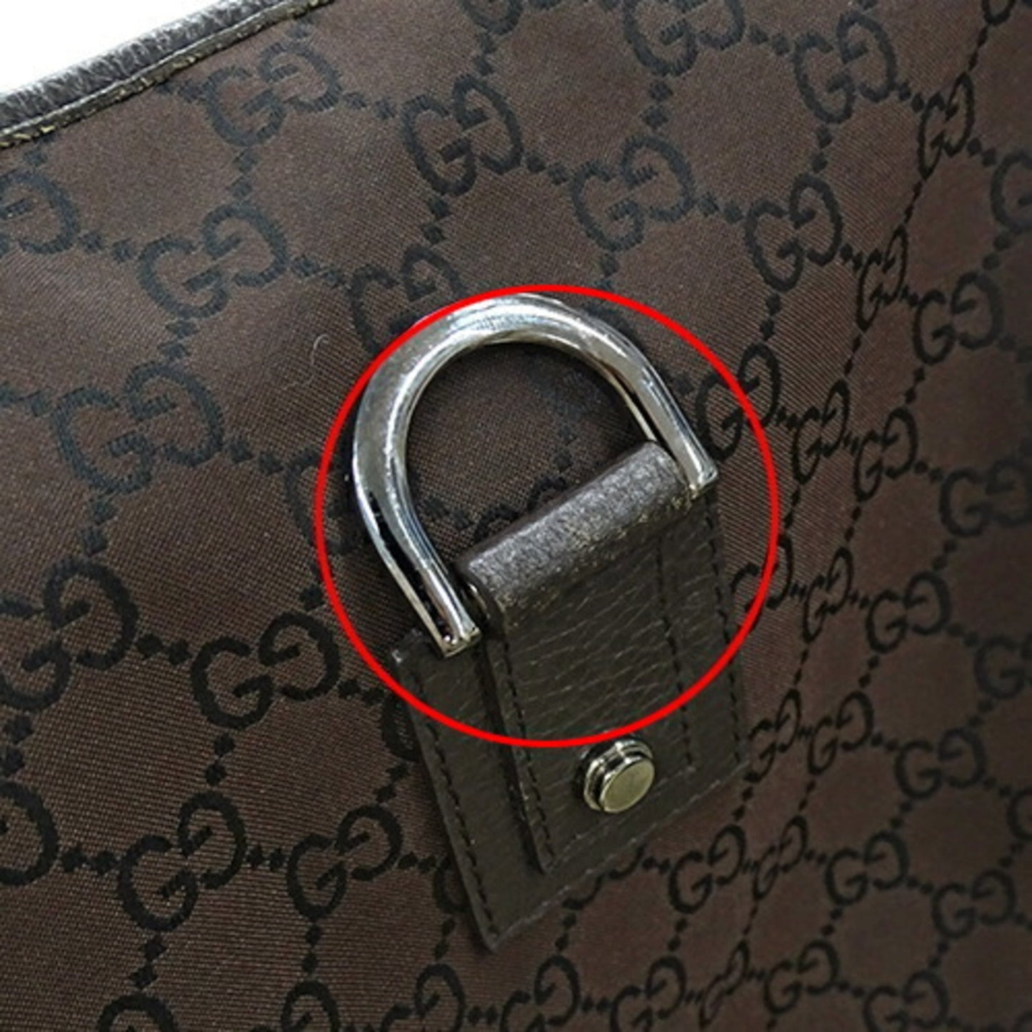 GUCCI Bag Women's Shoulder Abbey GG Nylon Brown 268642 Crossbody