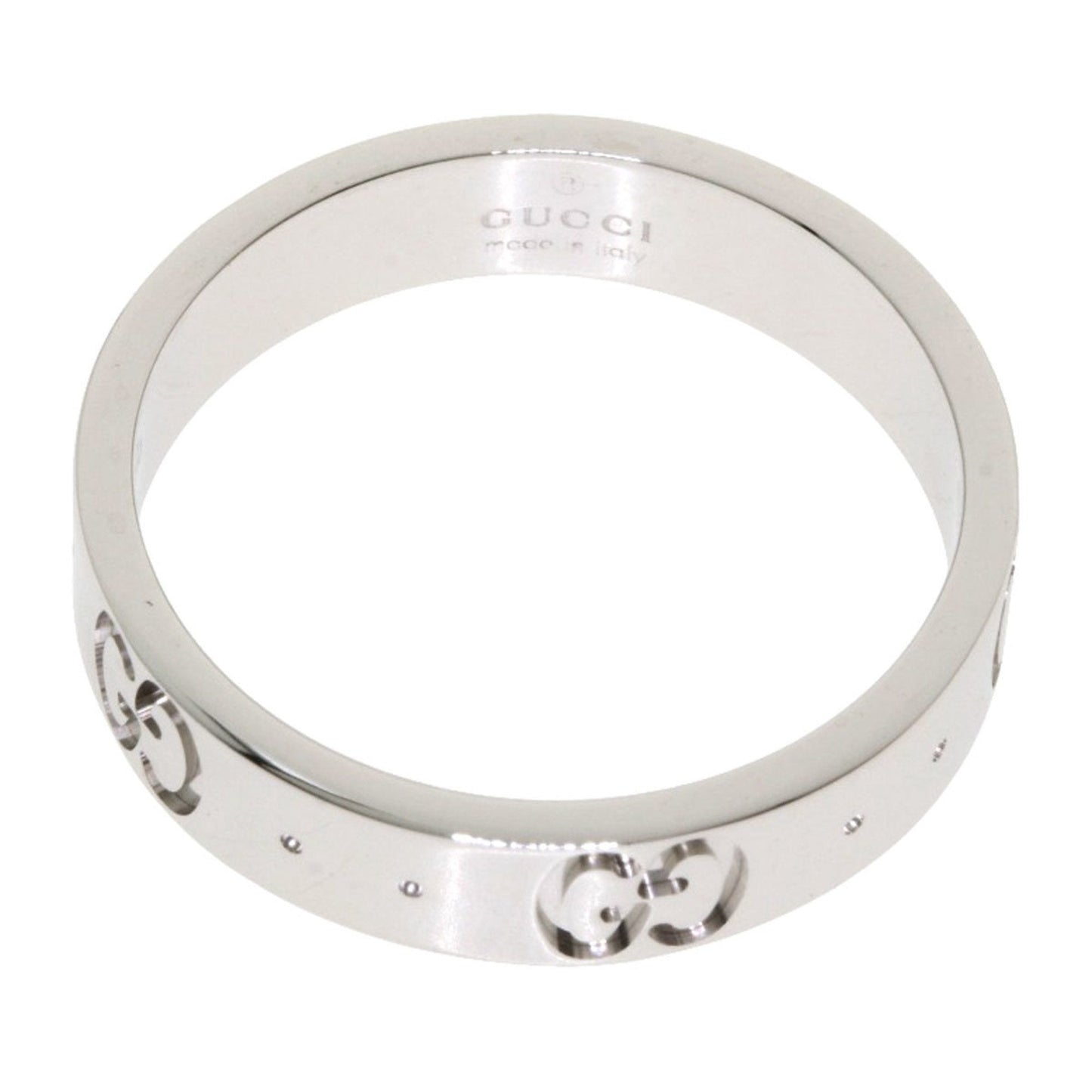 Gucci Icon # 10 Ring / K18 White Gold Ladies GUCCI