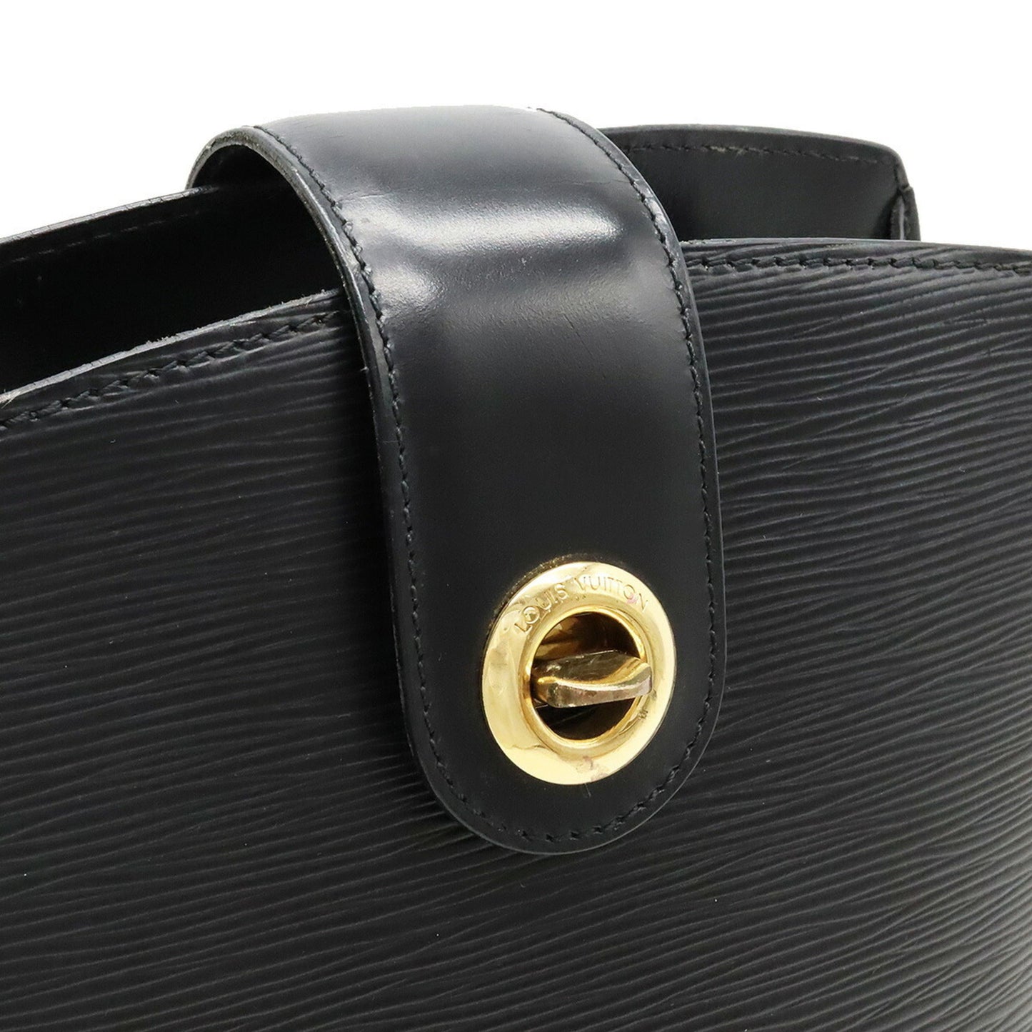 LOUIS VUITTON Epi Cluny Shoulder Bag Leather Noir Black M52252