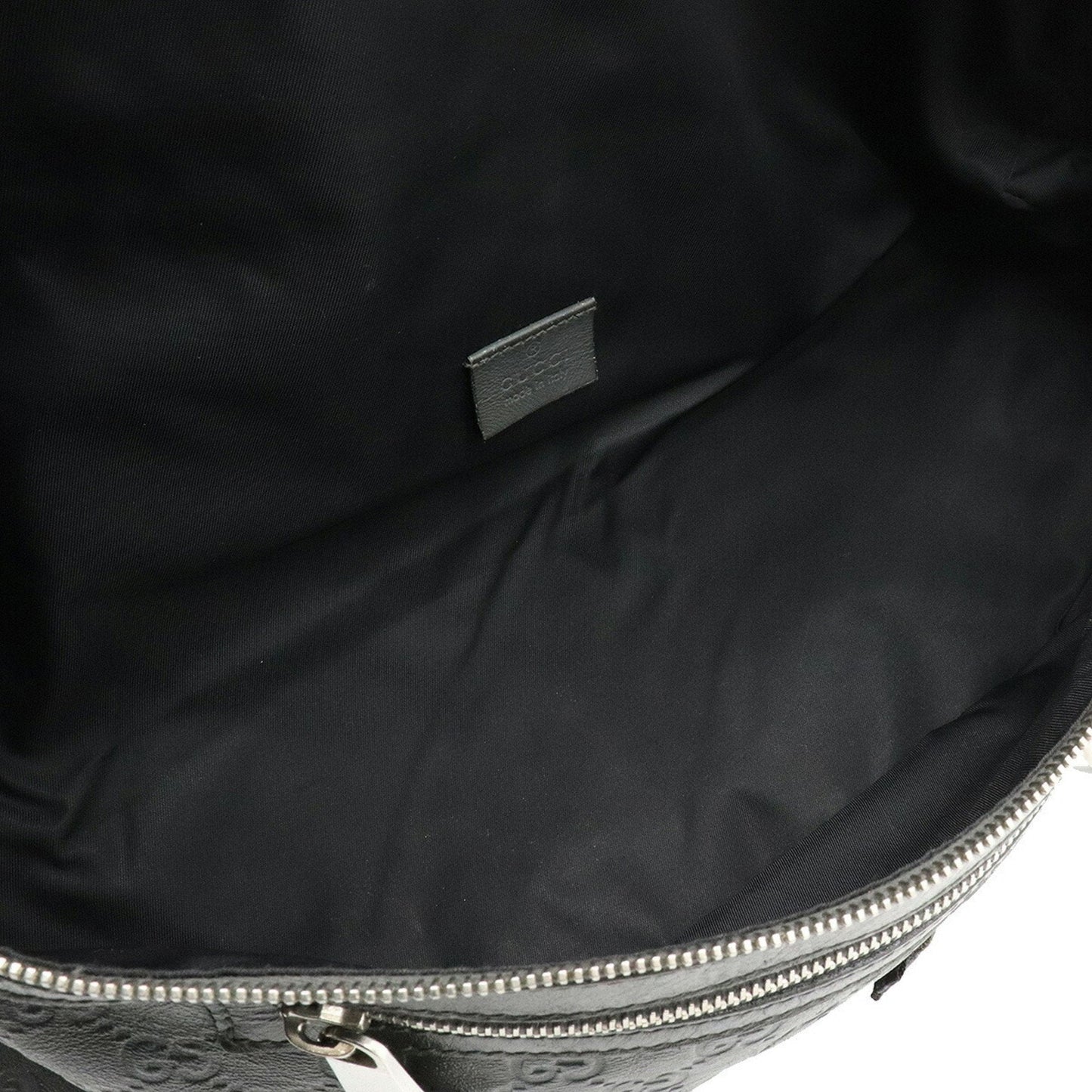 Gucci Shima Body Bag Hip Waist Pouch Rubber Coated Leather Gray 246409