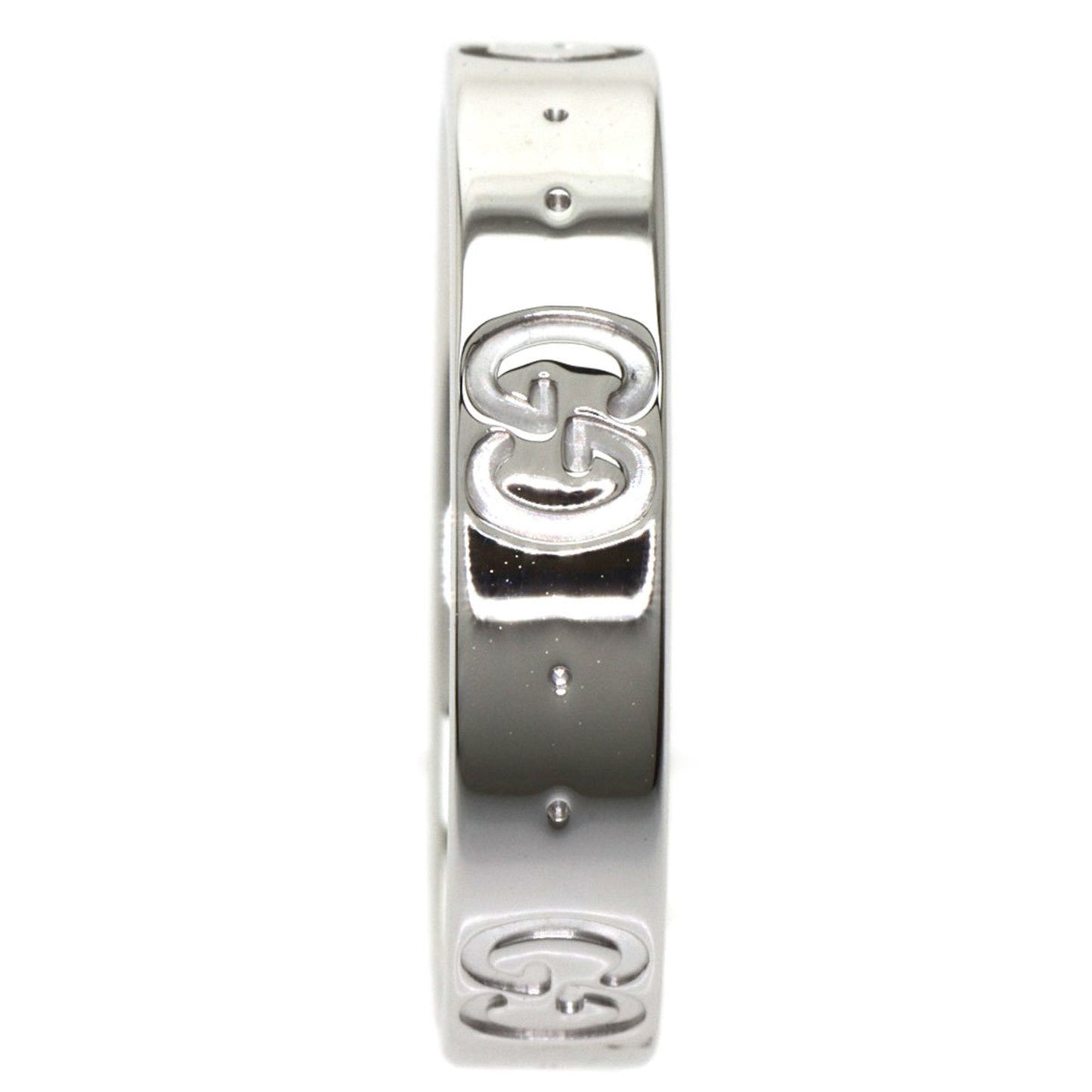 Gucci Icon #10 Ring K18 White Gold Ladies GUCCI