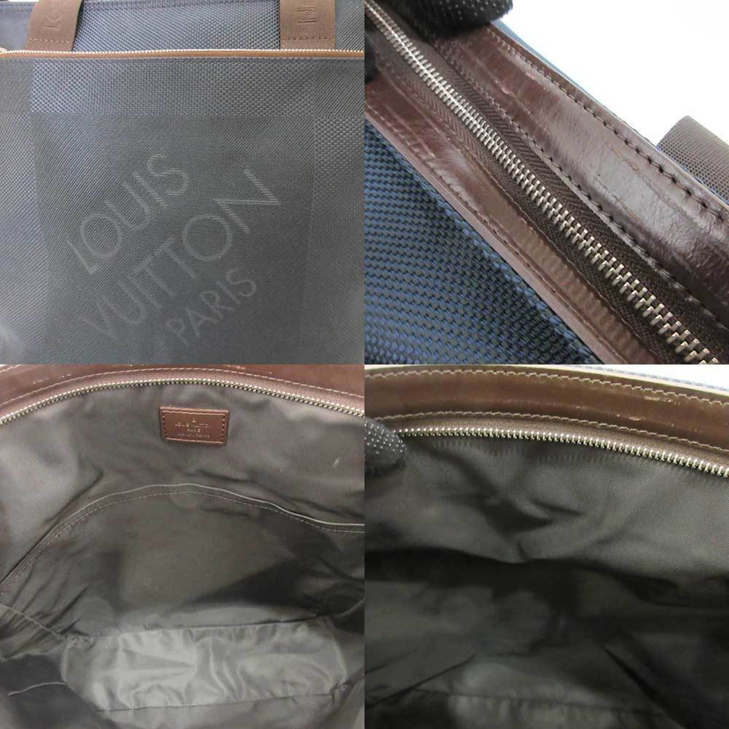 LOUIS VUITTON Bag Jongleur Blue Ocean Navy Tote Shoulder Crossbody 2way Men's Damierjean N48089 LOUISVUITTON