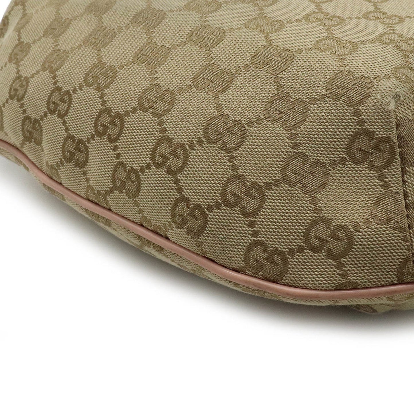 Gucci GG canvas shoulder bag leather beige pink light blue 181092