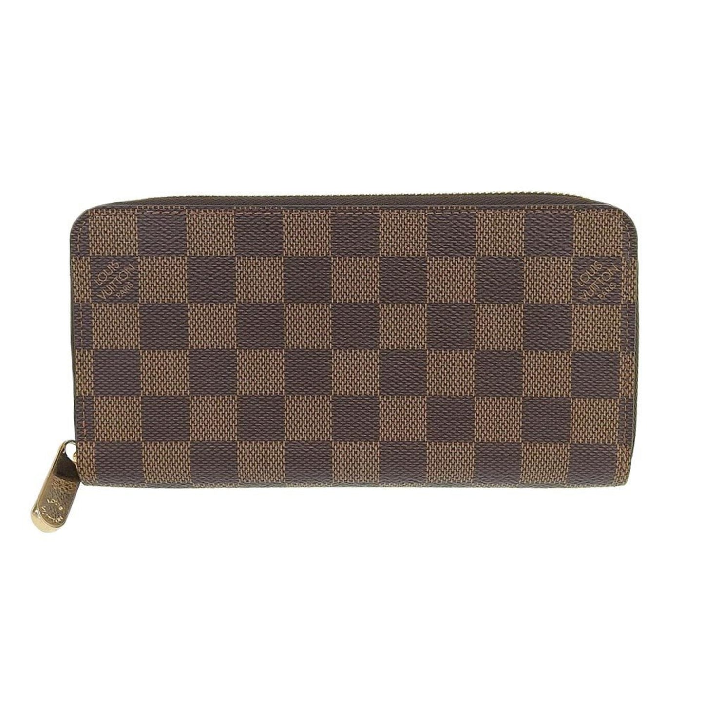 Louis Vuitton Damier Ebene Zippy Wallet Round Zipper Long N41661