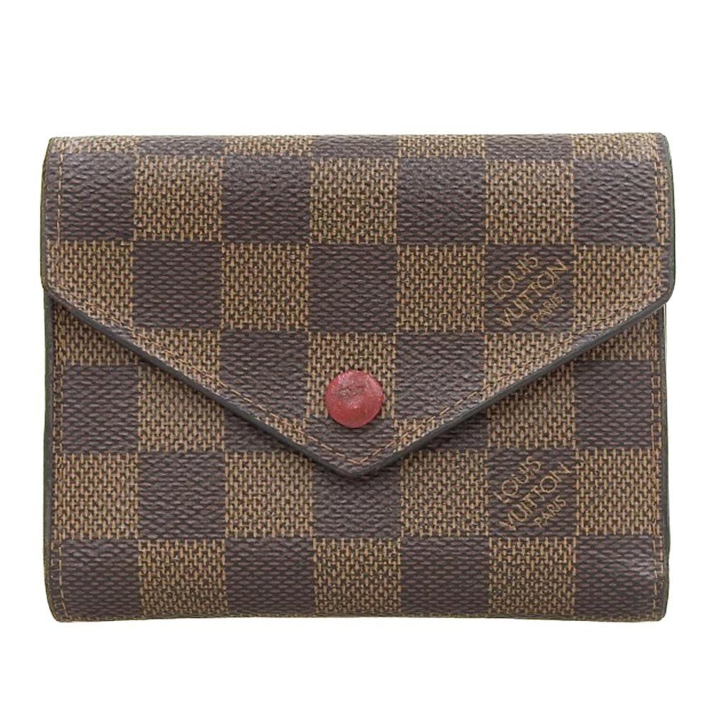 LOUIS VUITTON Damier Portefeuille Victorine Trifold Wallet Ebene N41659