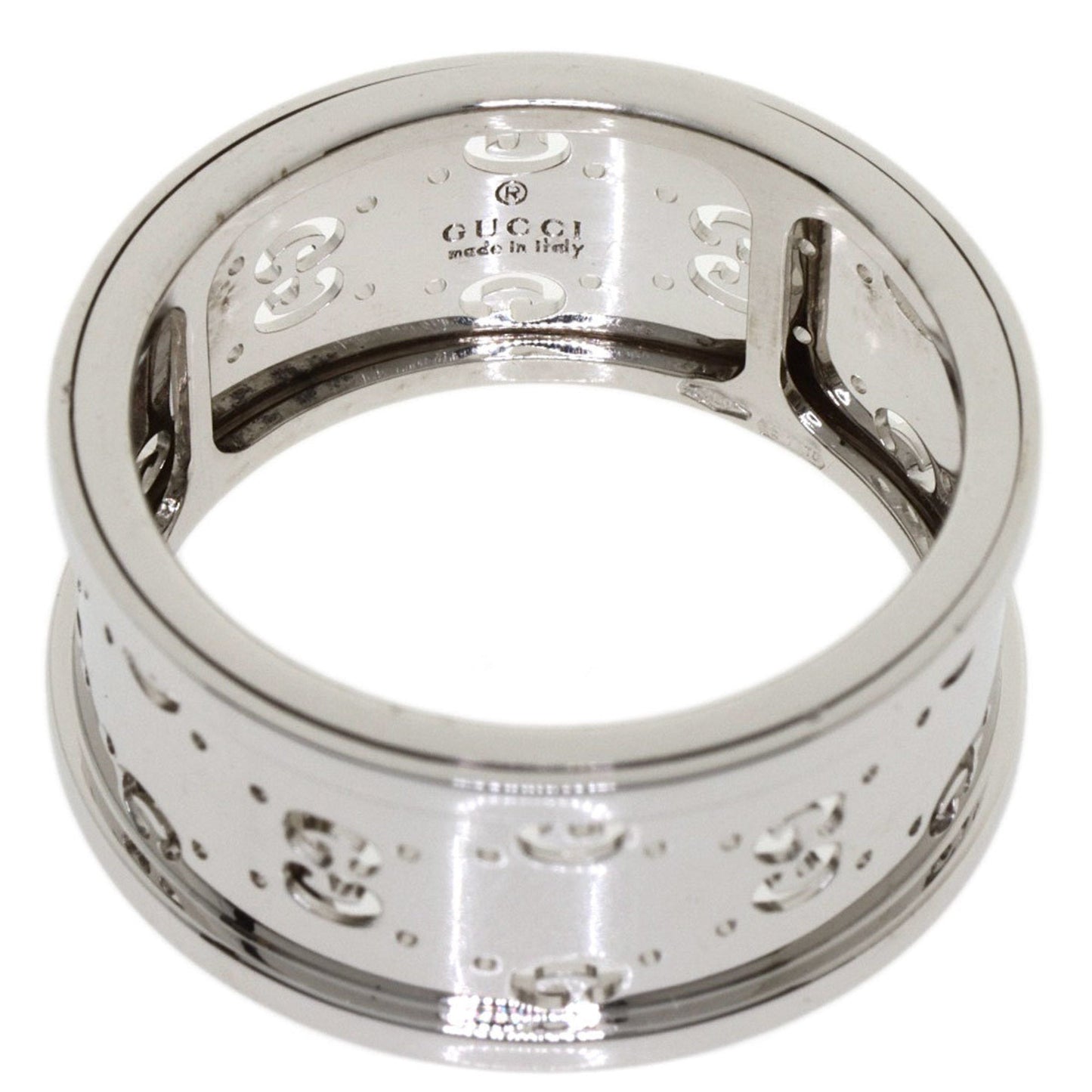 Gucci Icon #16 Ring K18 White Gold Ladies GUCCI