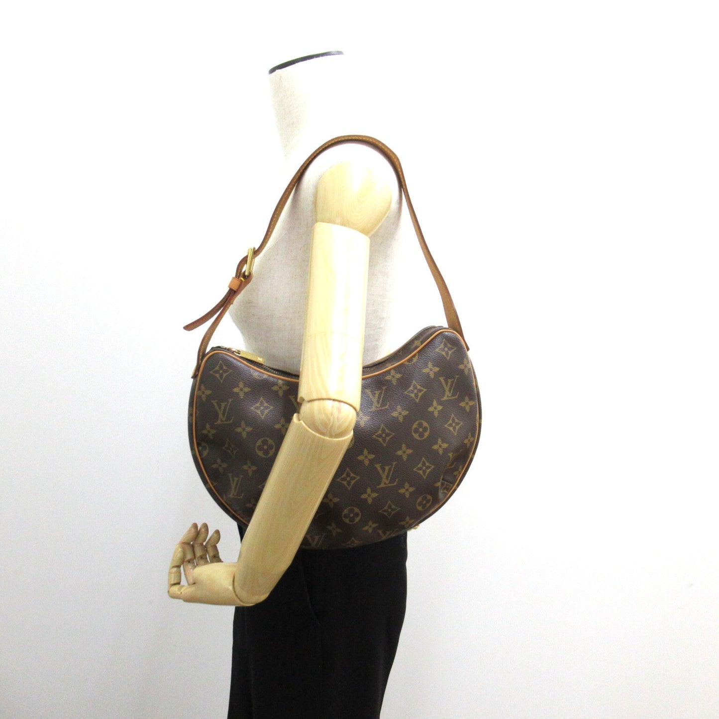 LOUIS VUITTON Croissant MM Brown Monogram PVC coated canvas M51512