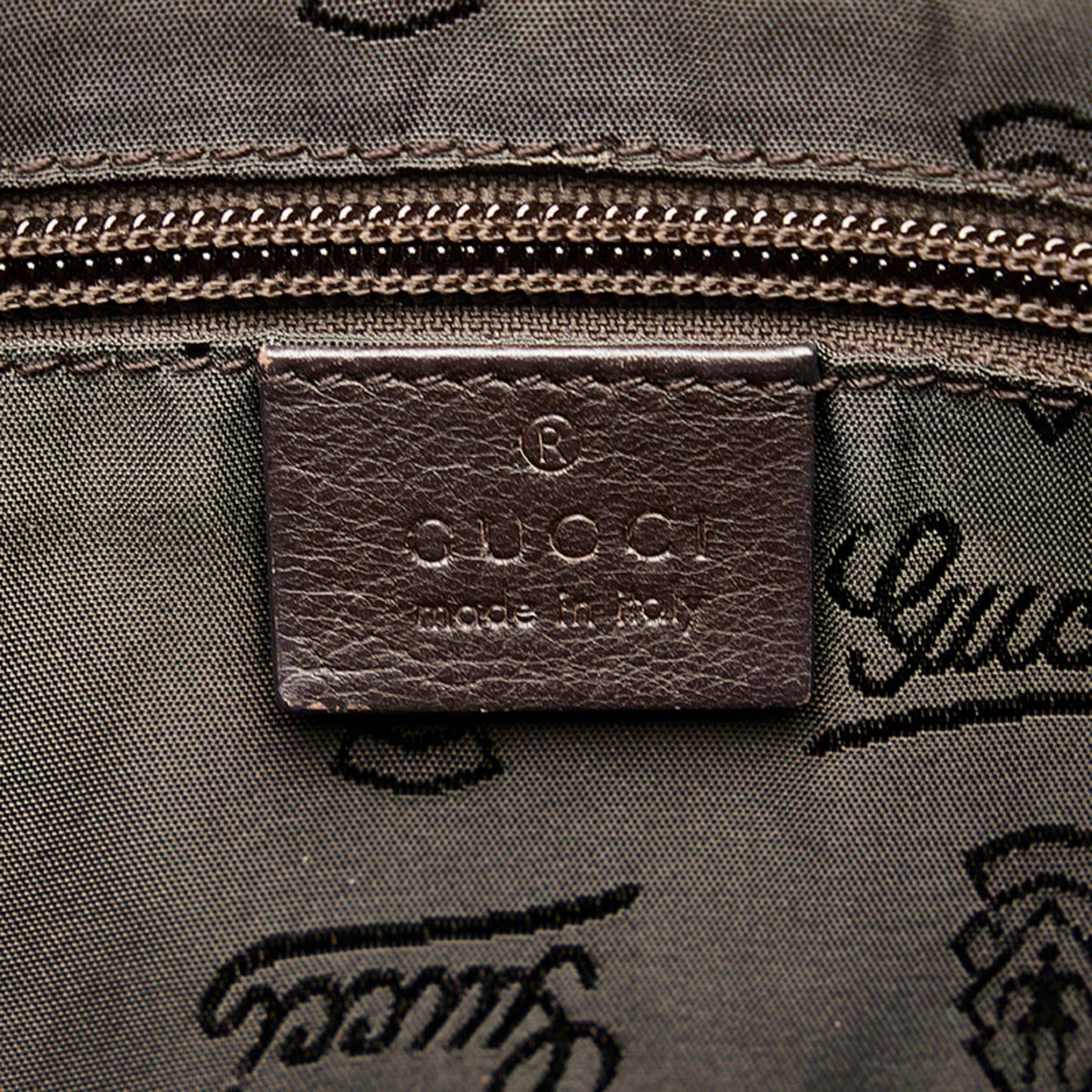 GUCCIsima Shoulder Bag 201448 Brown Leather Men's