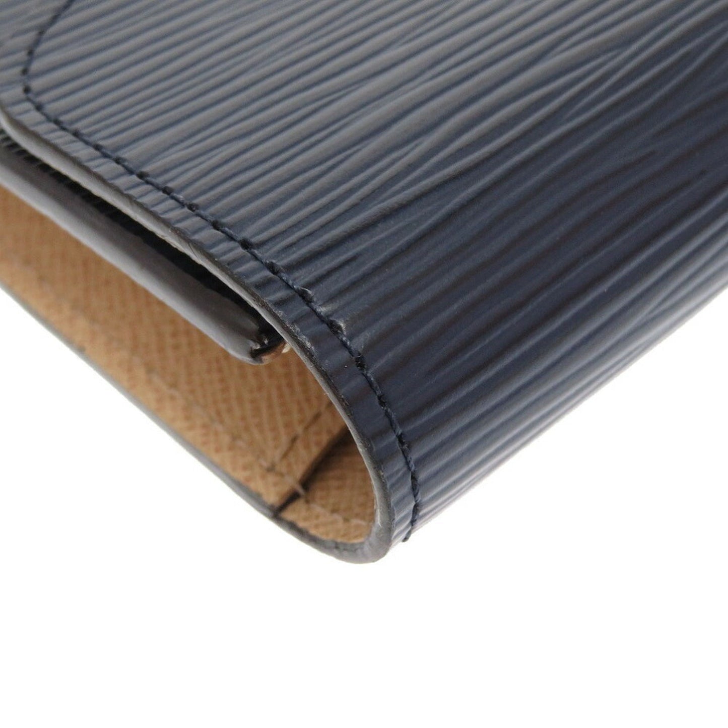 Louis Vuitton Epi Portefeuille Emily M60854 Leather Andigo Blue Long Wallet