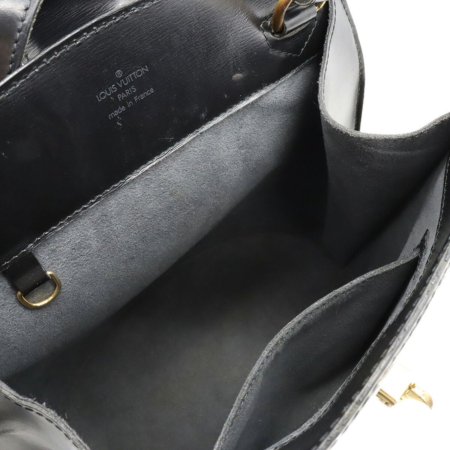 LOUIS VUITTON Epi Cluny Shoulder Bag Leather Noir Black M52252
