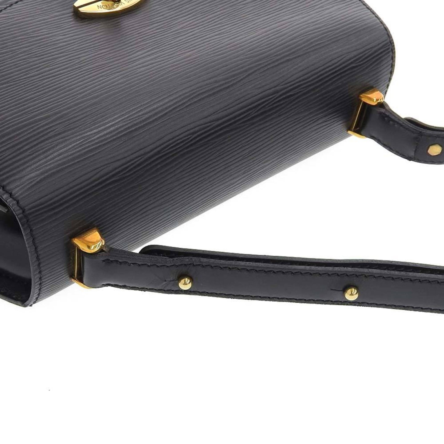 Louis Vuitton Epi Tilsit Vintage Handbag Noir Black M52482