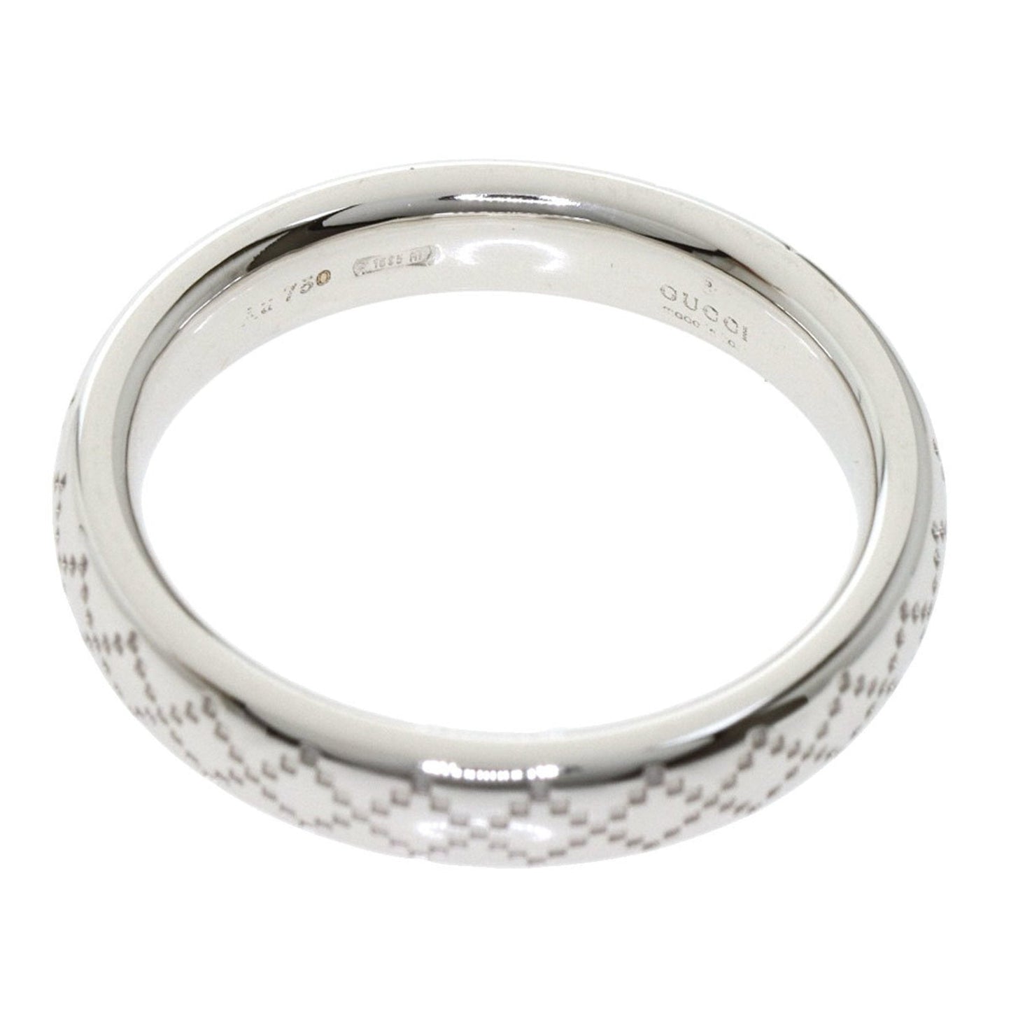 Gucci Diamantissima #11 Ring K18 White Gold Ladies GUCCI