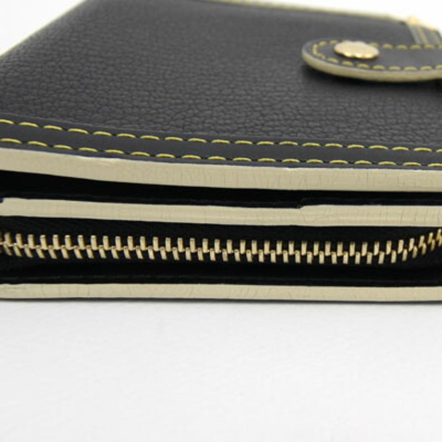 Louis Vuitton Bifold Wallet Suhari Zip M91828 Noir Women's LOUIS VUITTON