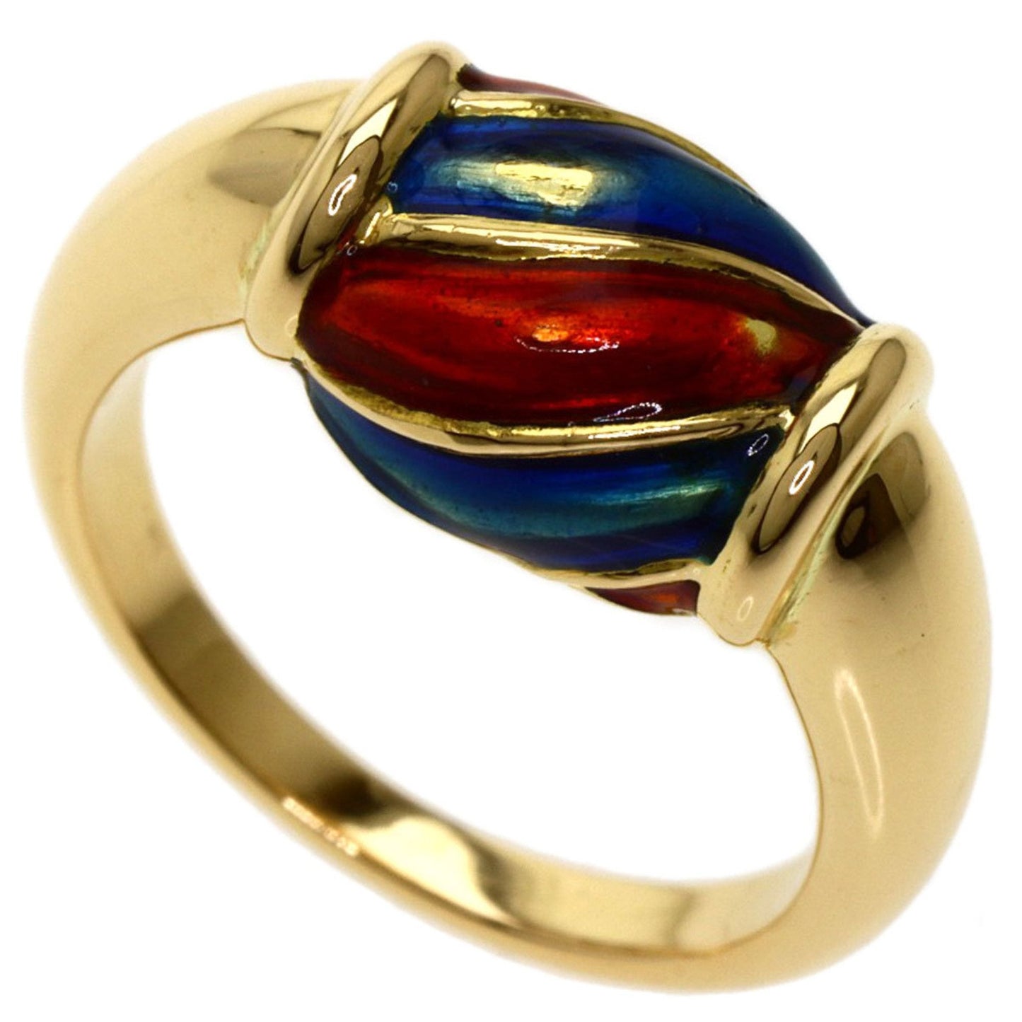 Gucci Enamel Ring K18 Yellow Gold Ladies Gucci