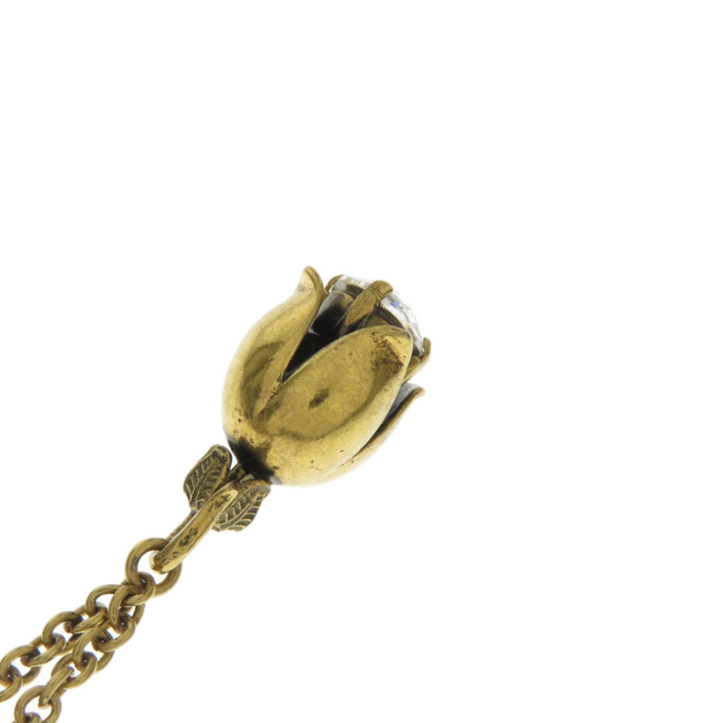 Gucci Interlocking G Long Necklace Flower Motif Ladies GUCCI