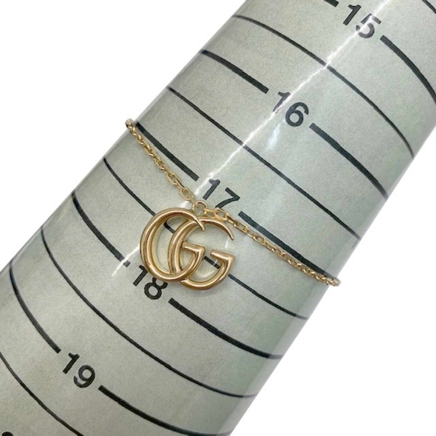Gucci double G bracelet 501676 J8500 8000 17 jewelry brand K18YG 18-karat gold logo present gift lady's men's new article un