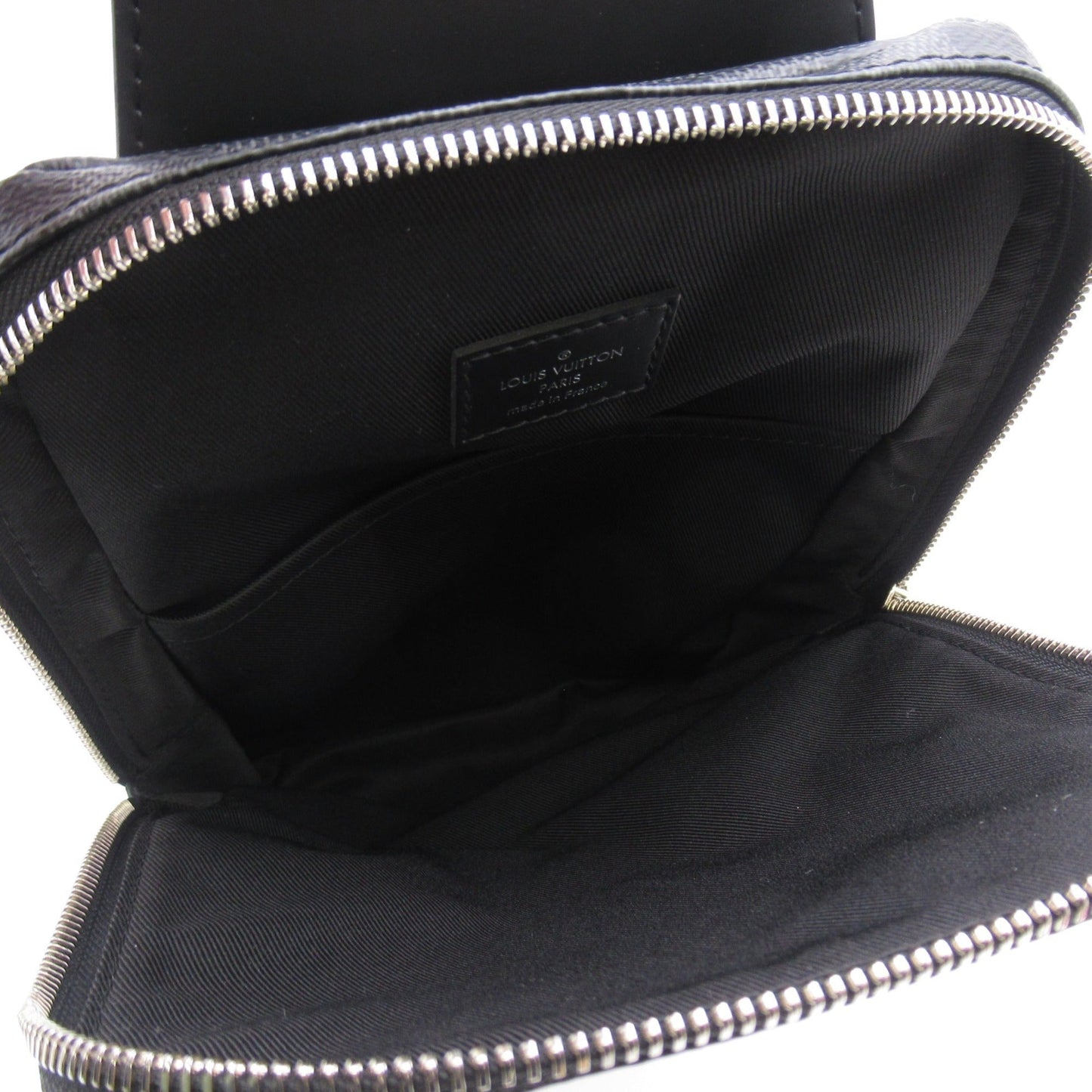 LOUIS VUITTON Avenue Sling Bag Gray Damier graphite PVC coated canvas N41719
