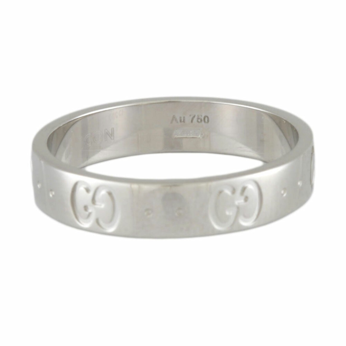 Gucci Icon Ring No. 14 18K K18 White Gold Women's