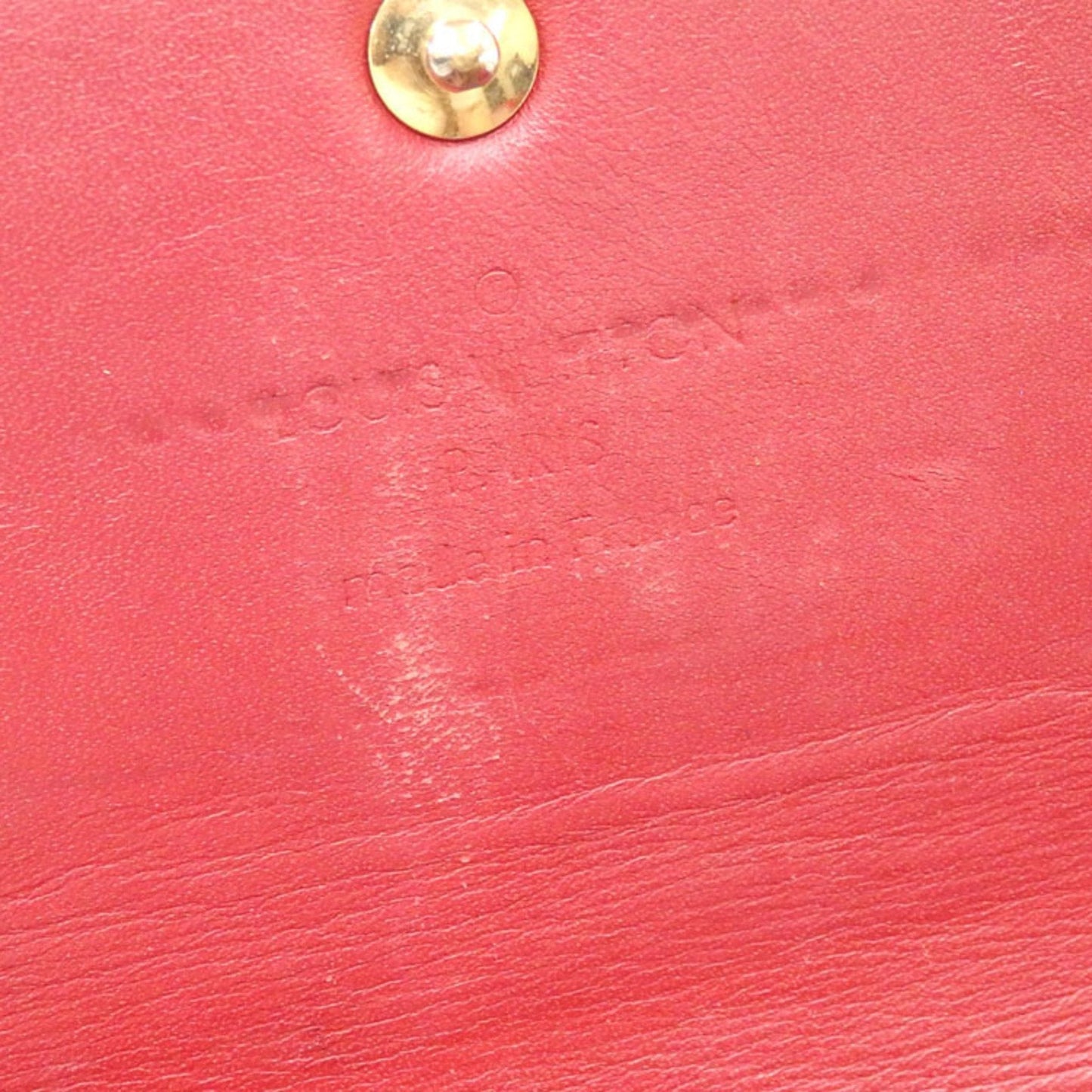 LOUIS VUITTON Bifold Long Wallet Vernirayeur Portefeuille Sara Women's M91716 Pomme d'Amour