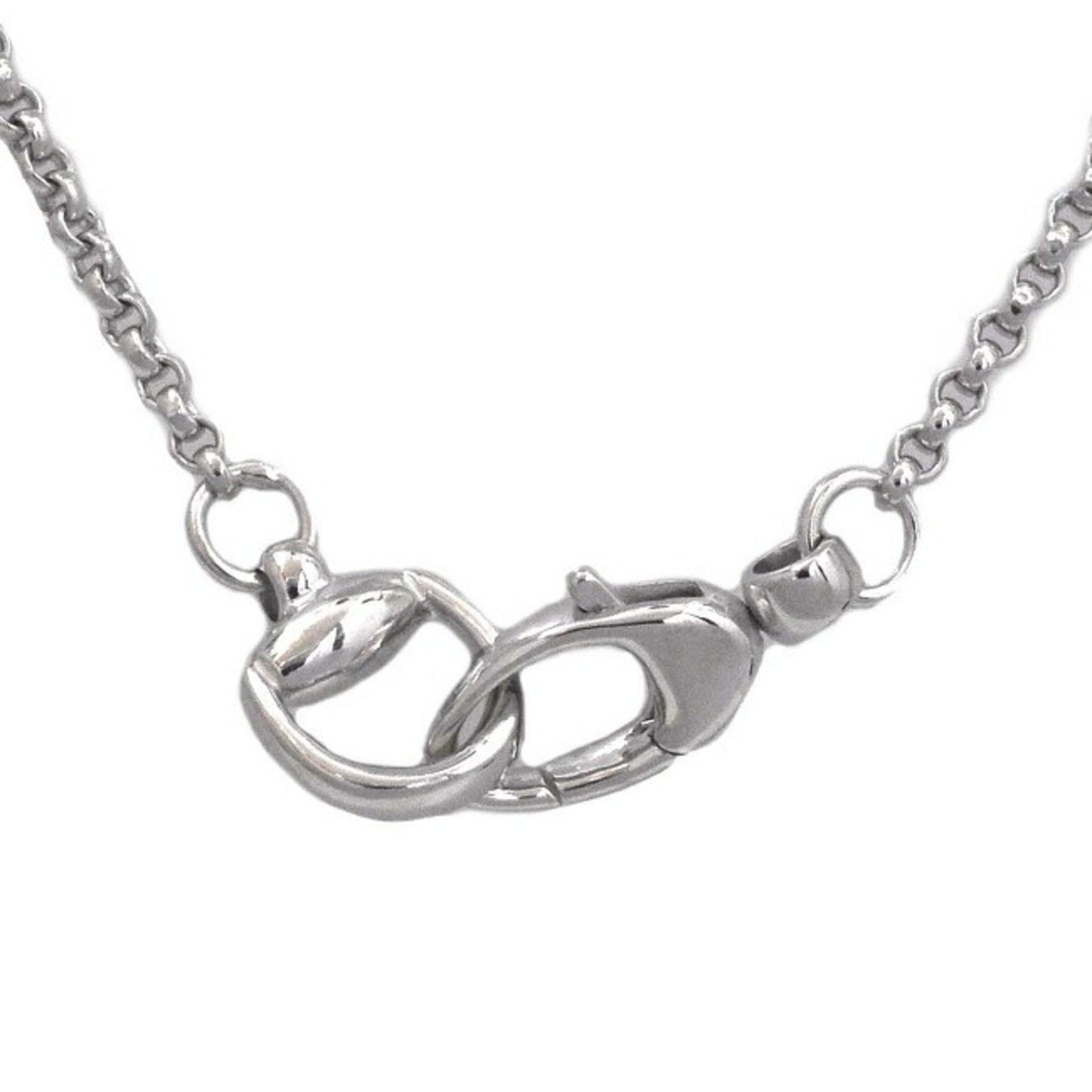 Gucci Necklace Silver Bamboo 393395 J8400 0702 Ag 925 GUCCI Heart Ladies Pendant