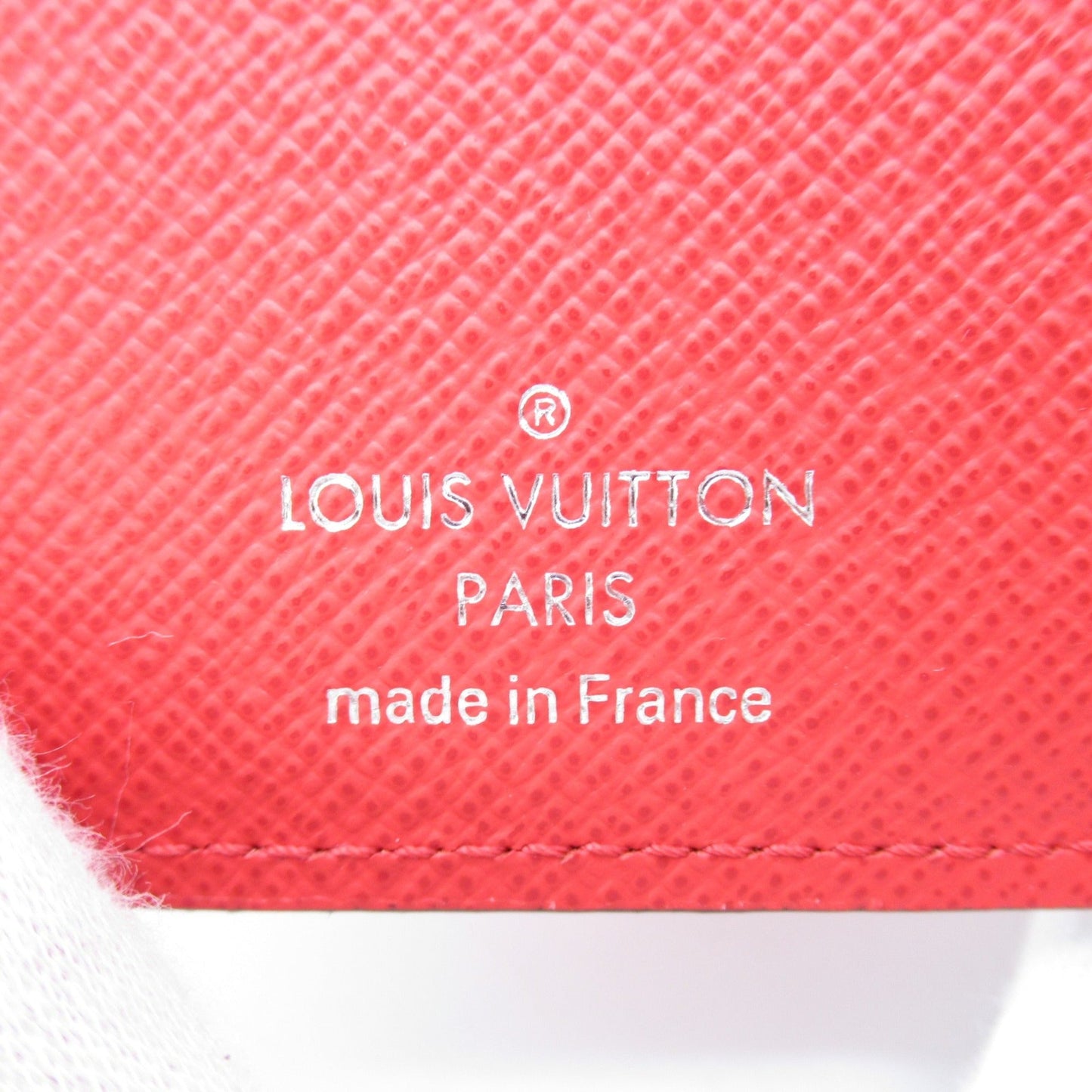 LOUIS VUITTON Chain Wallet [Supreme] Red Epi leather M67755