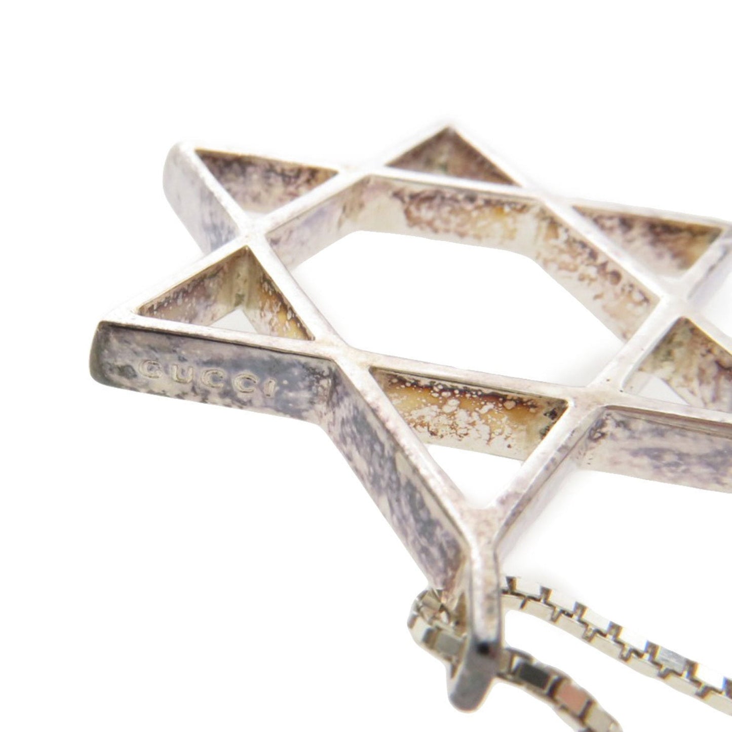 Gucci Star of David Necklace Silver Unisex GUCCI