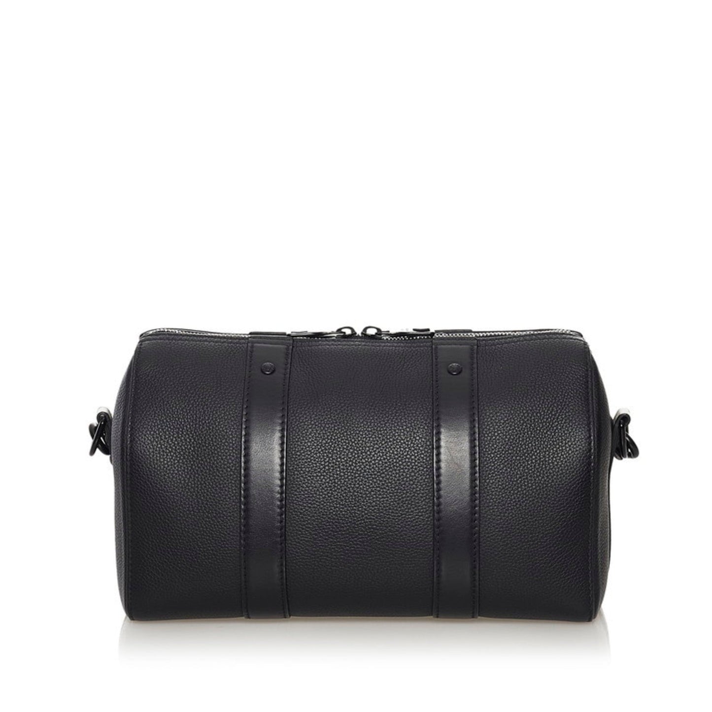 Louis Vuitton Damier Distorted City Keepall Shoulder Bag M57417 Black Grain Leather Men's LOUIS VUITTON
