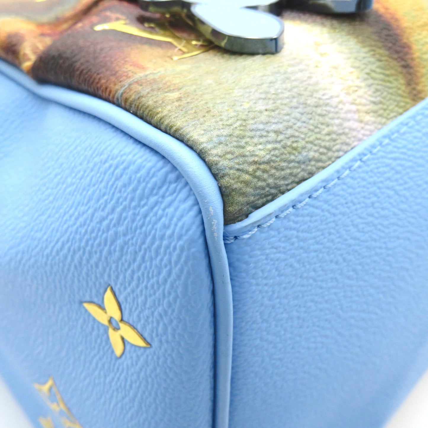 LOUIS VUITTON Blue Mulch color Masters collection PVC coated canvas M43306